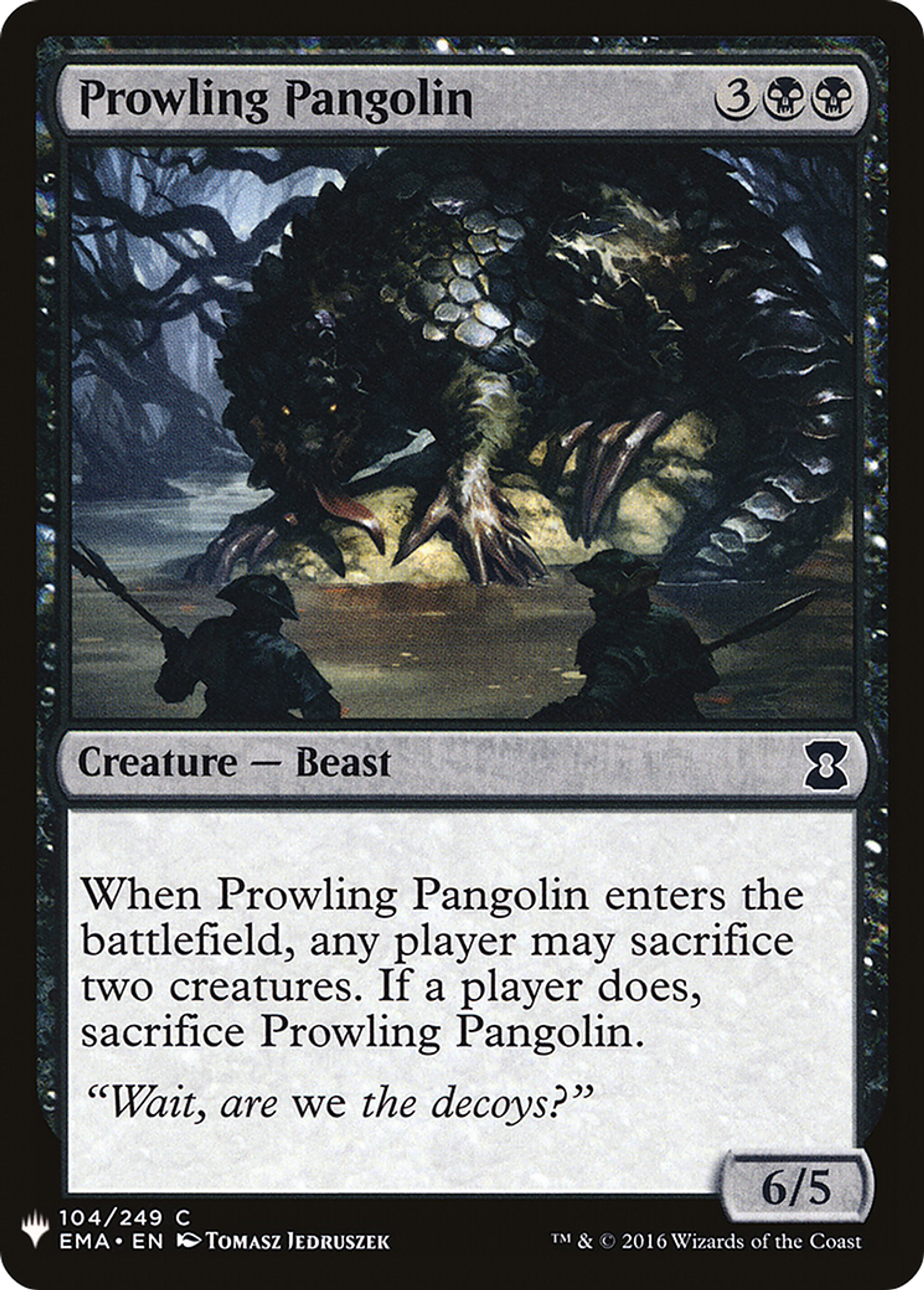 Prowling Pangolin — The List — Magic: The Gathering