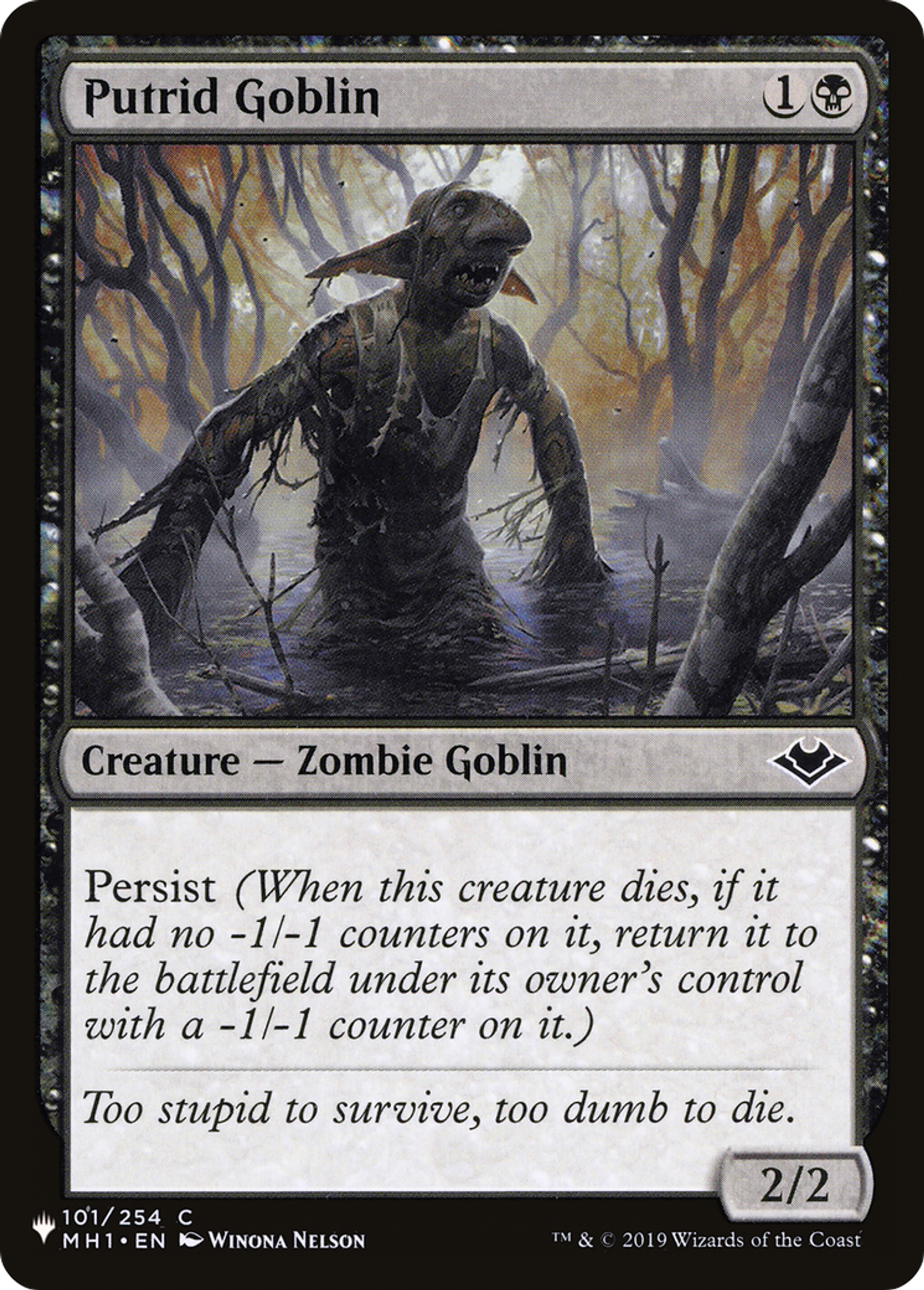Putrid Goblin — The List — Magic: The Gathering