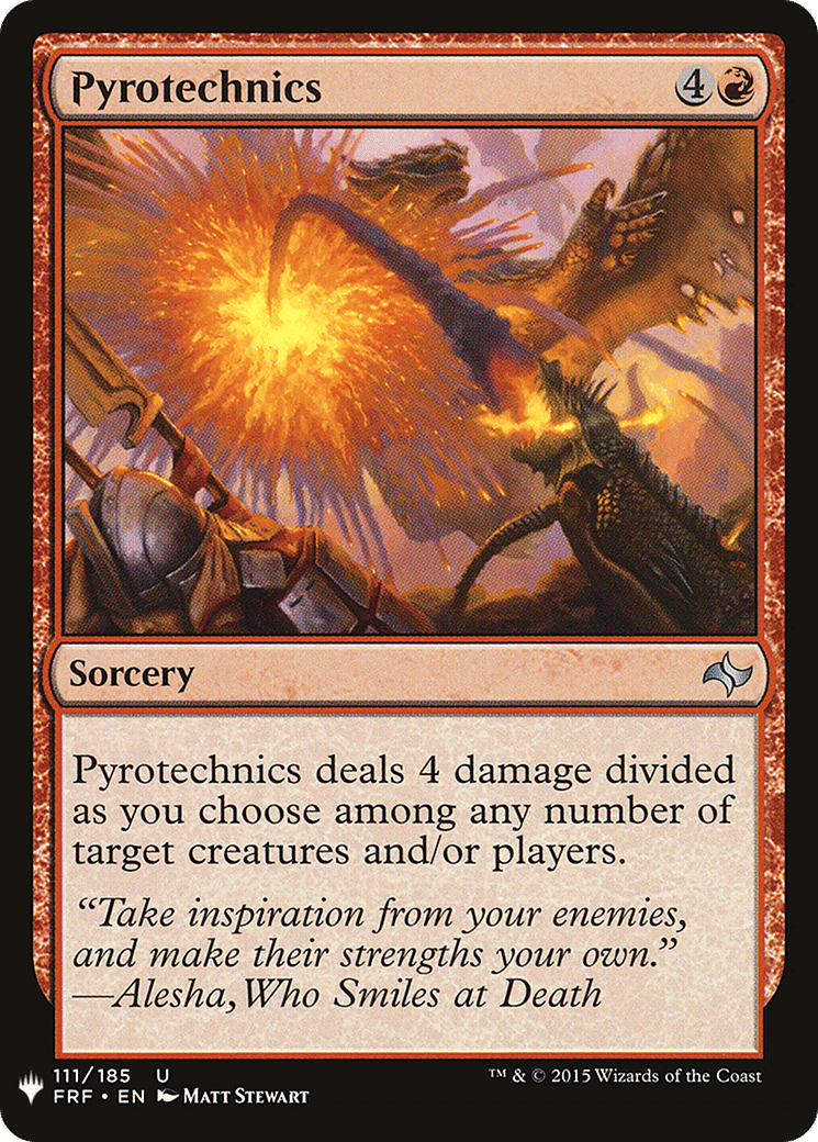 Pyrotechnics — The List — Magic: The Gathering