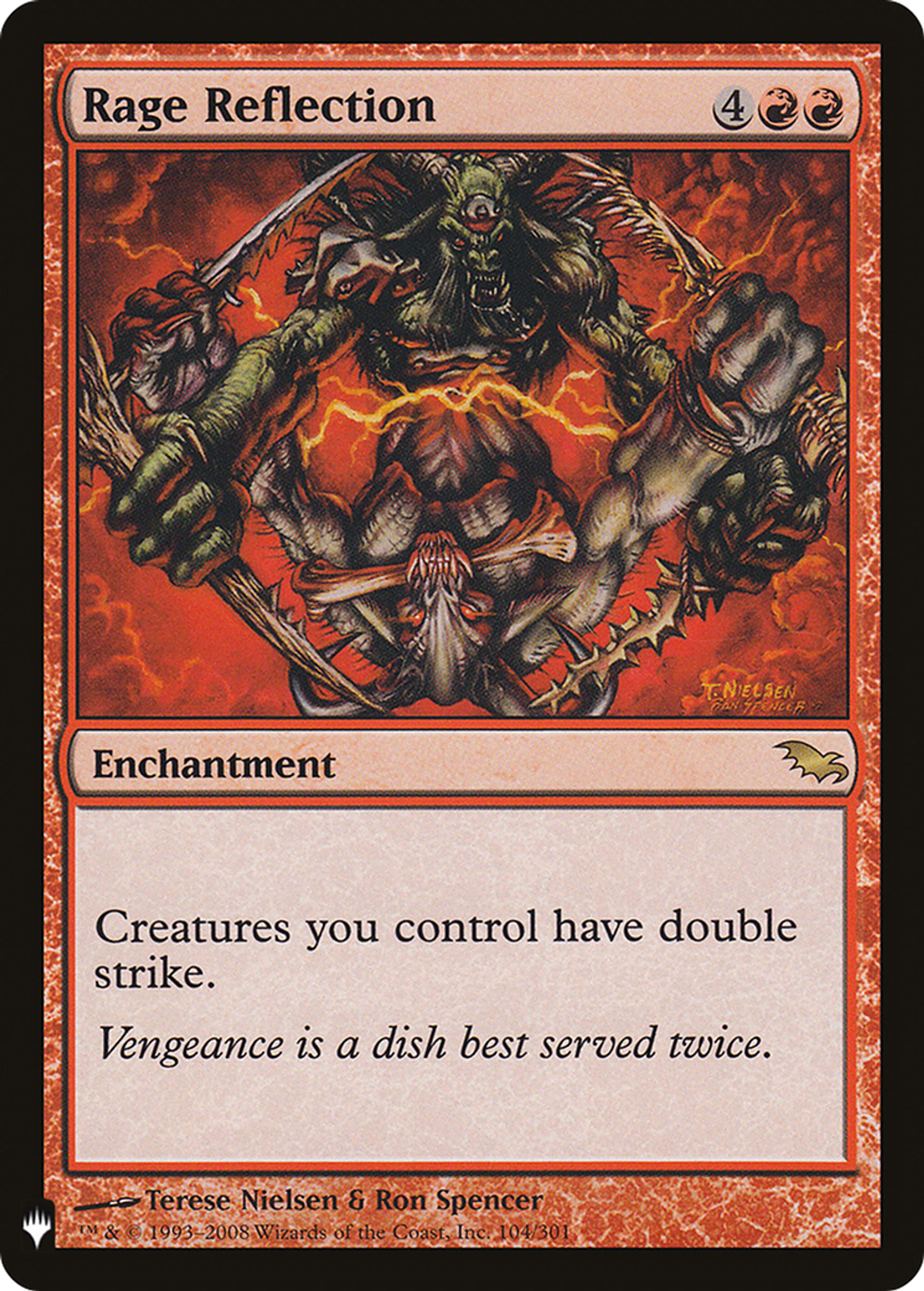 Réverbération de rage — The List — Magic: The Gathering