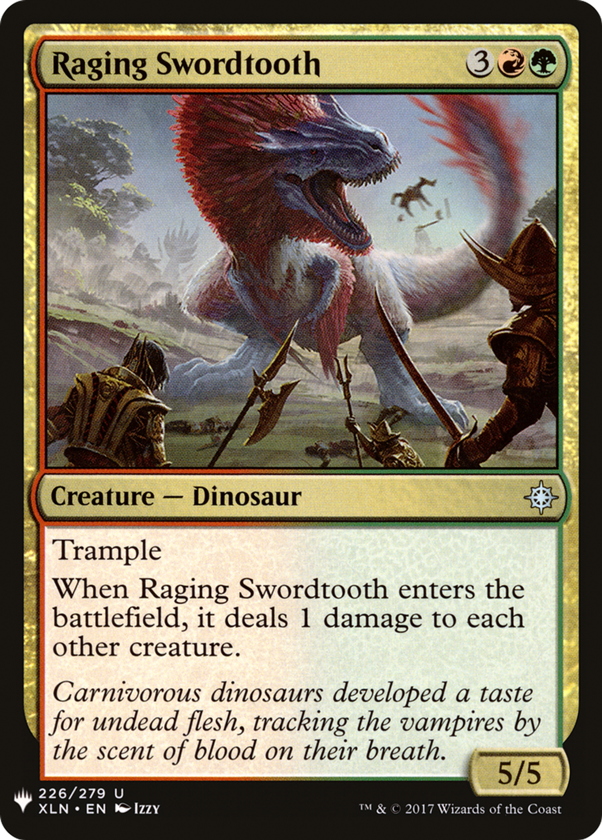Crocs-de-sabre enragé — The List — Magic: The Gathering