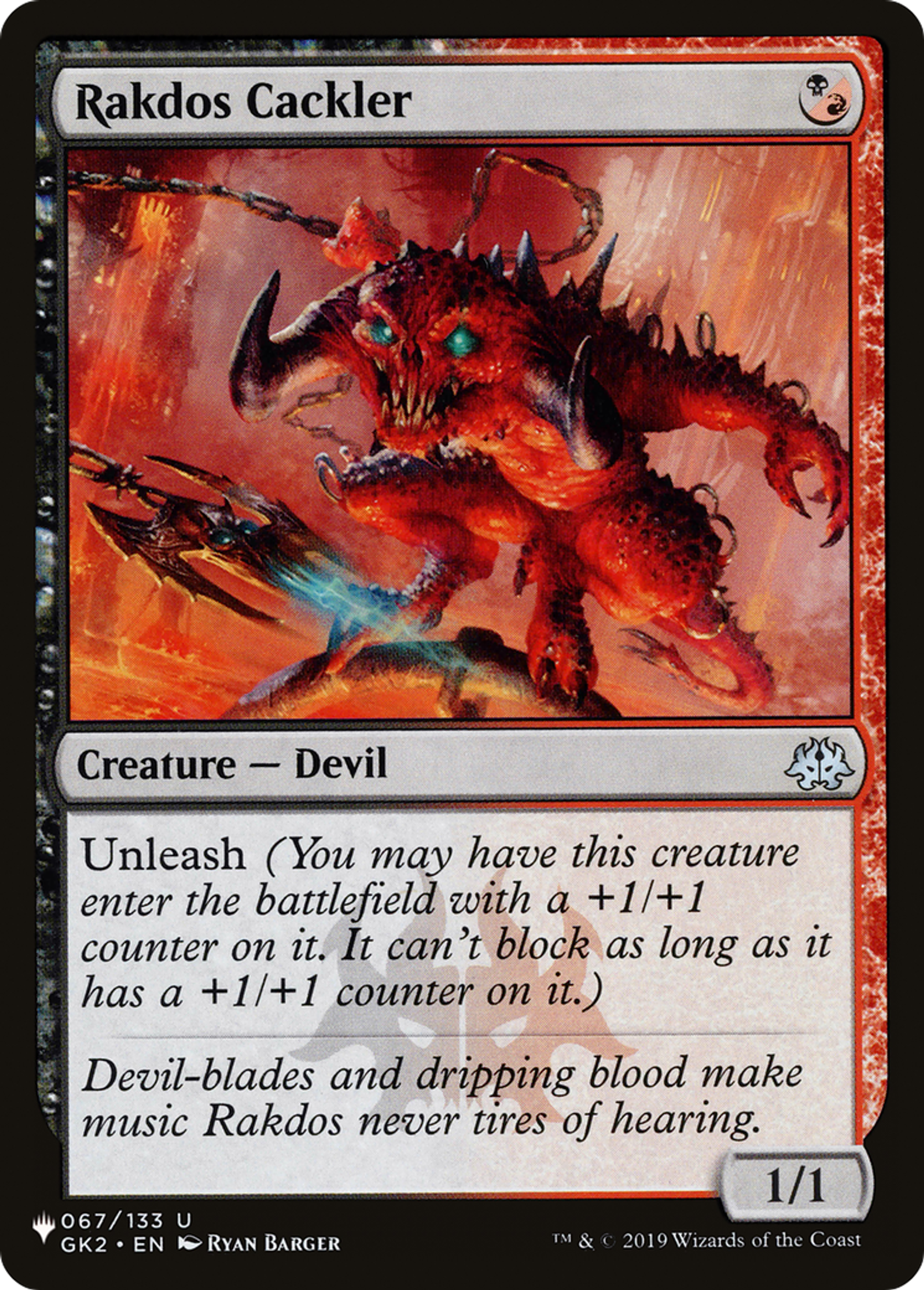 Rakdos Cackler — The List — Magic: The Gathering