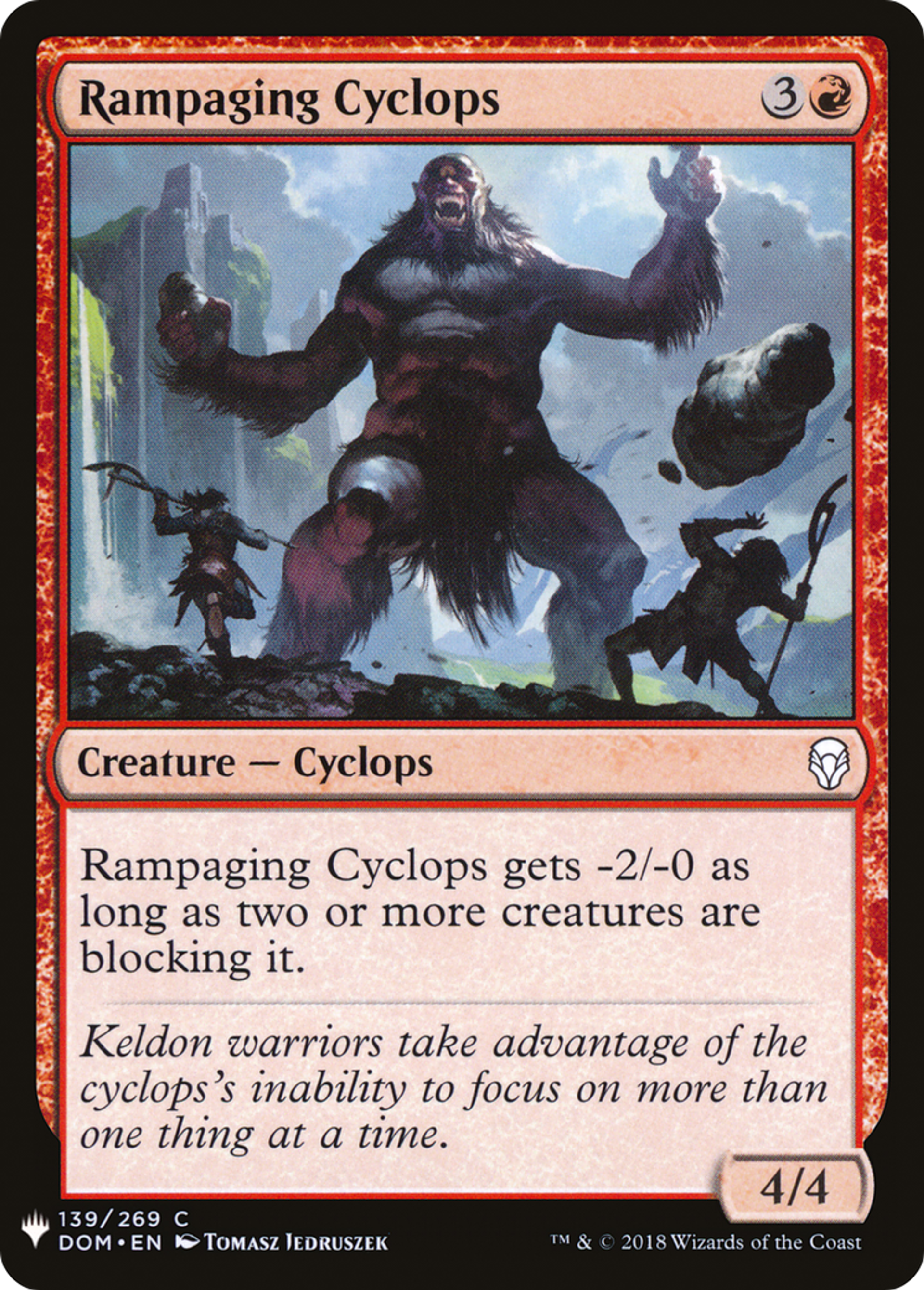 Rampaging Cyclops — The List — Magic: The Gathering