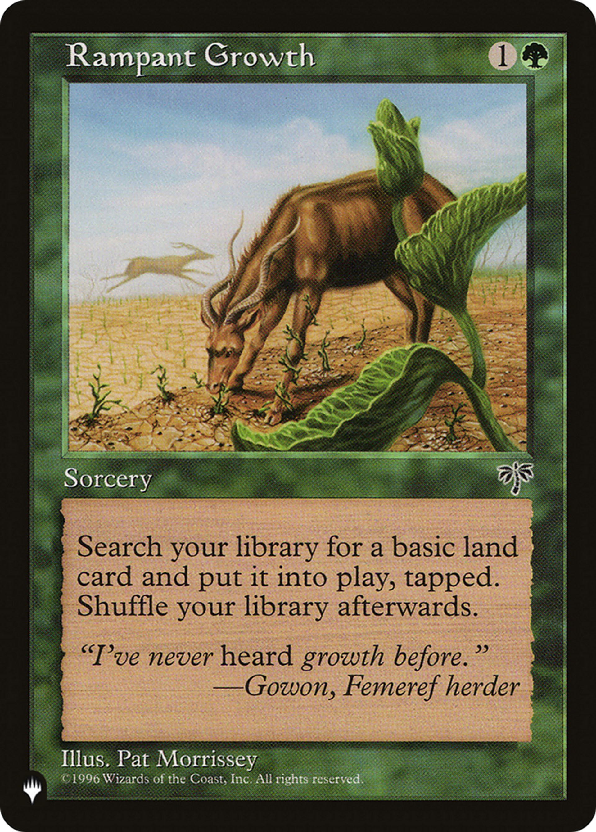 Rampant Growth — The List — Magic: The Gathering