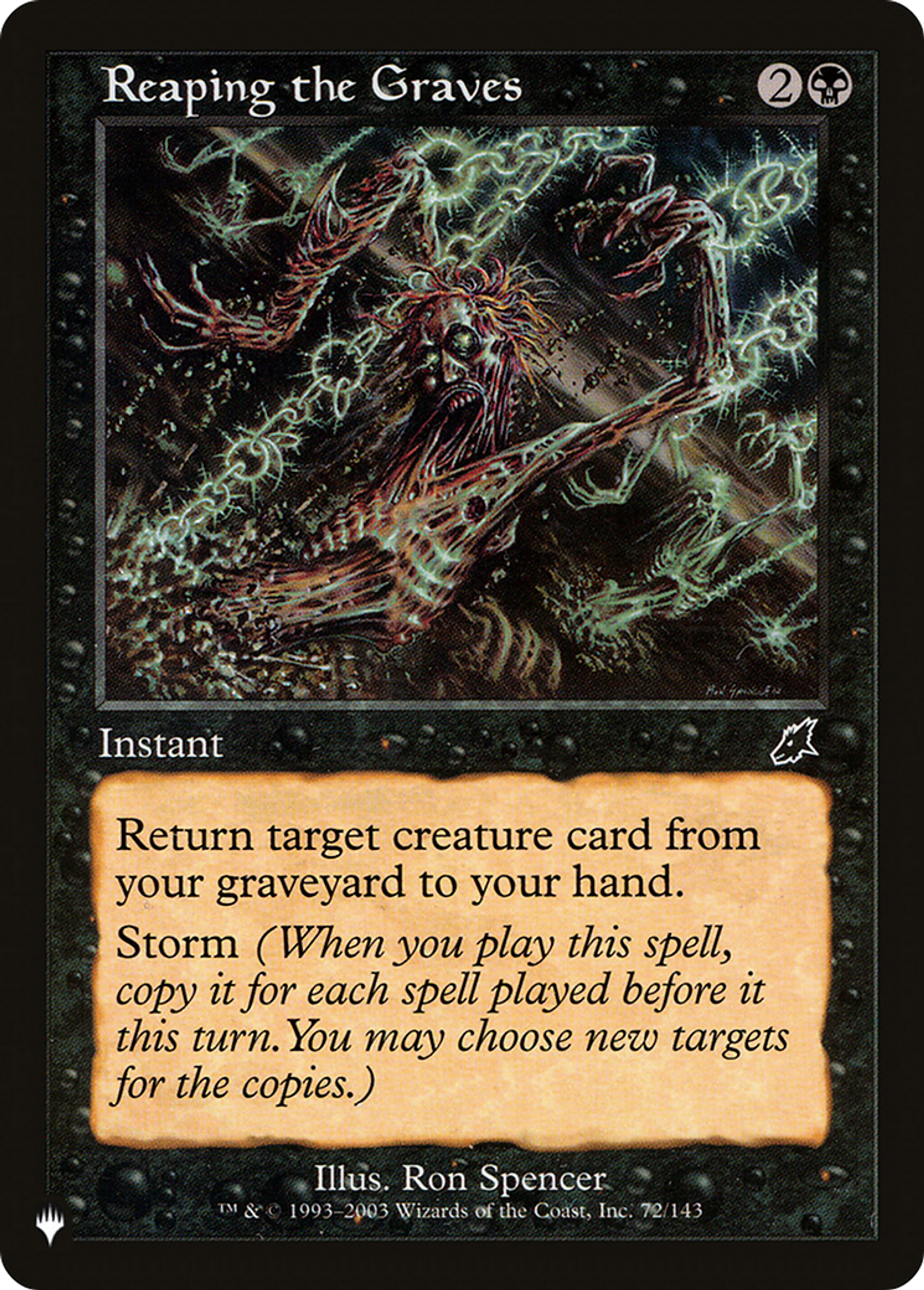 Moisson des tombes — The List — Magic: The Gathering