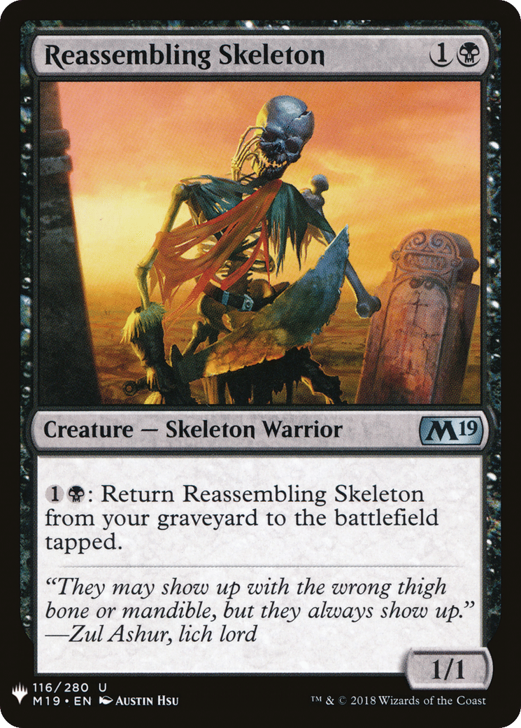 Reassembling Skeleton — The List — Magic: The Gathering