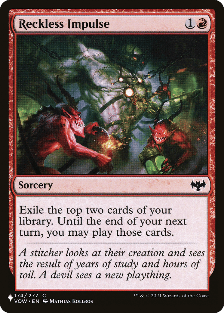 Reckless Impulse — The List — Magic: The Gathering