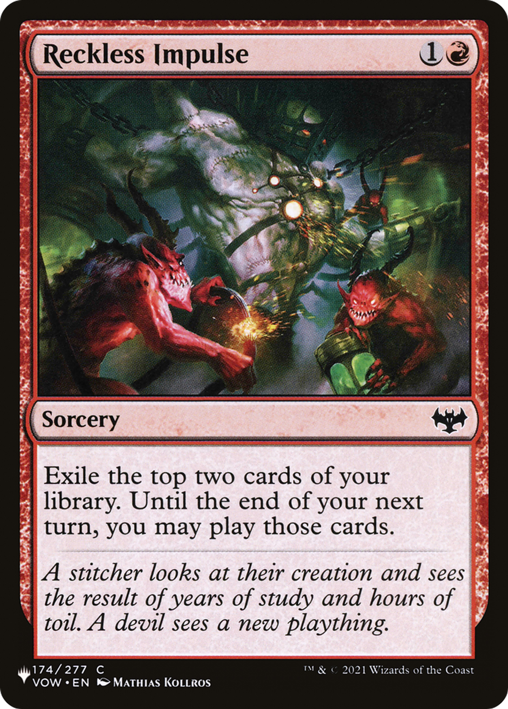Impulsion téméraire — The List — Magic: The Gathering