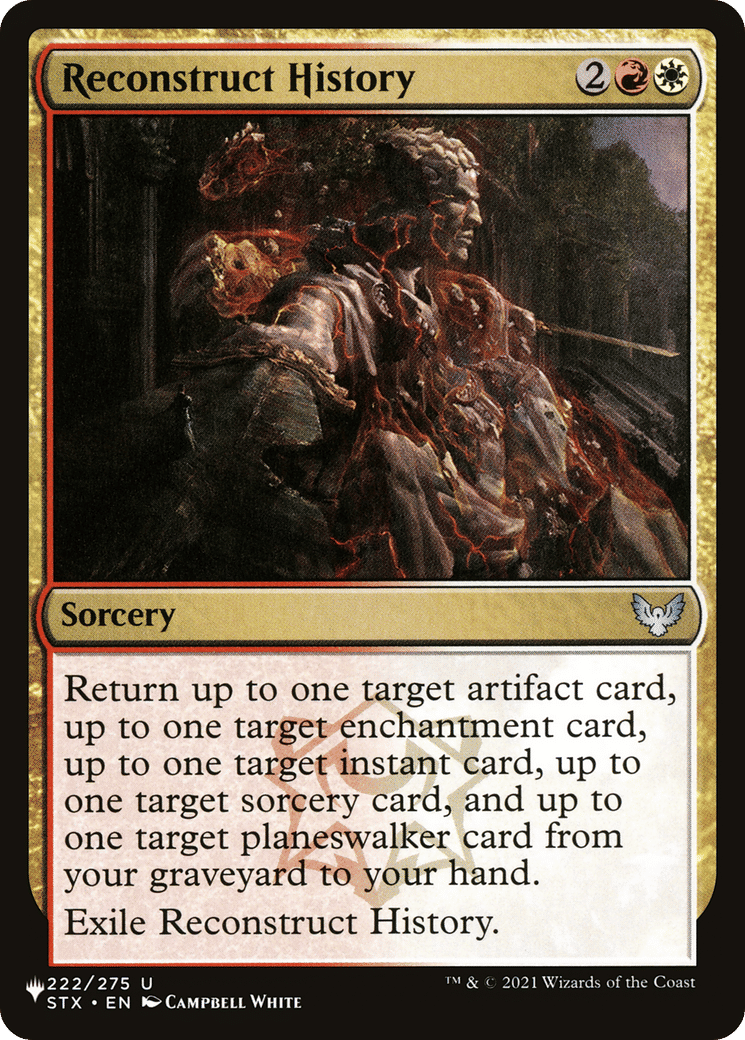 Reconstruct History — The List — Magic: The Gathering