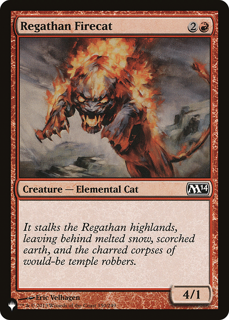 Regathan Firecat — The List — Magic: The Gathering