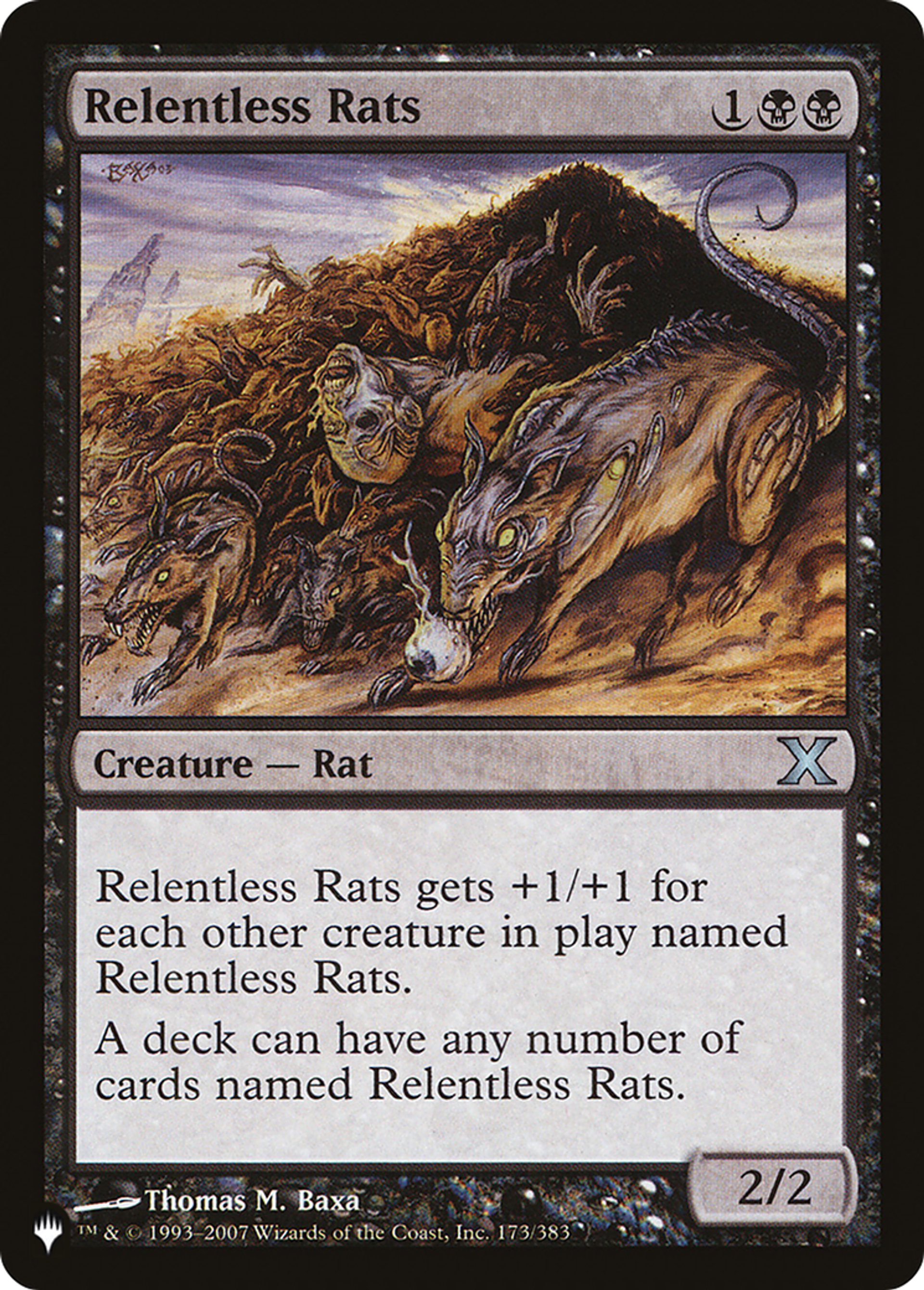 Rats implacables — The List — Magic: The Gathering