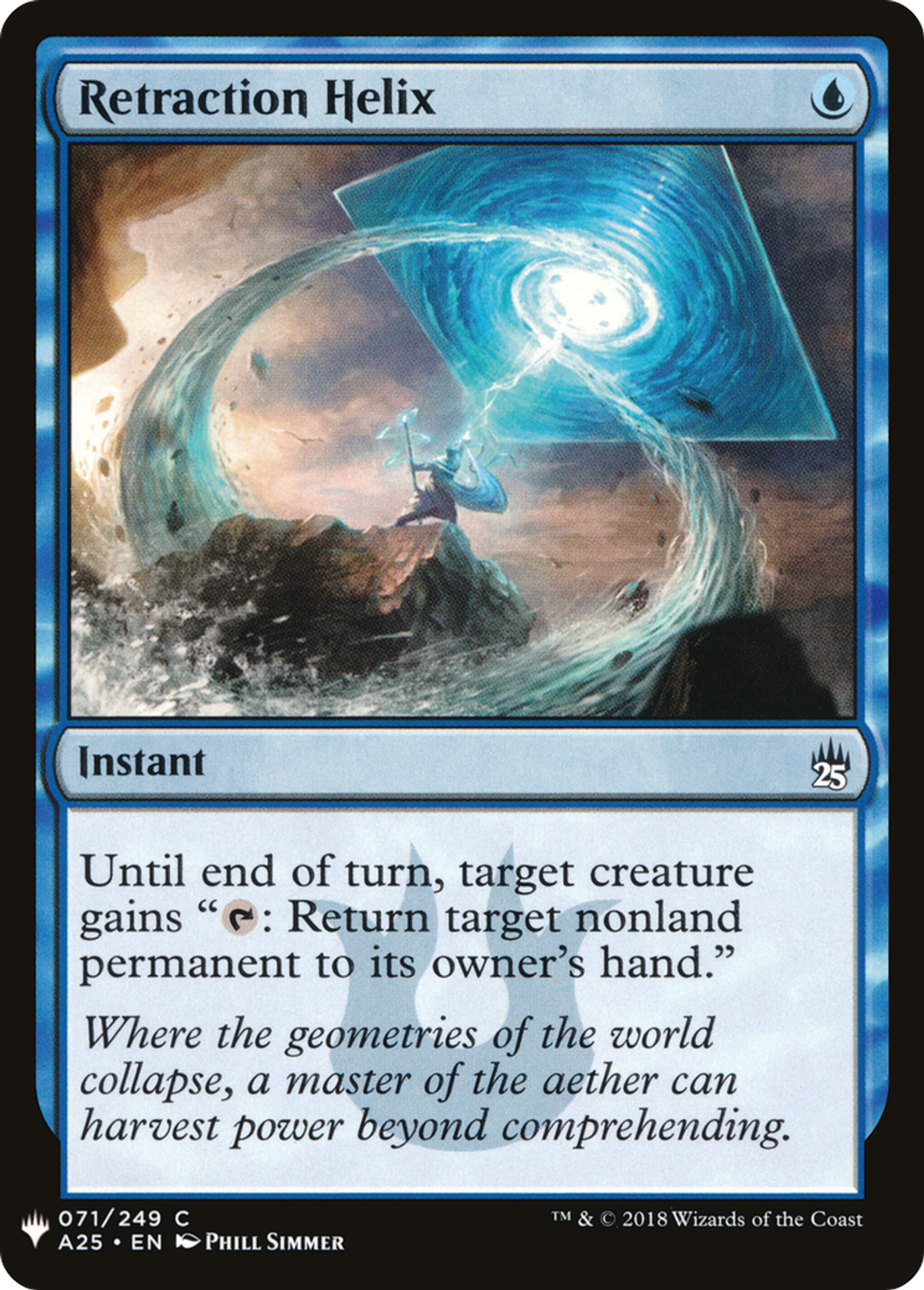 Hélice de rétractation — The List — Magic: The Gathering