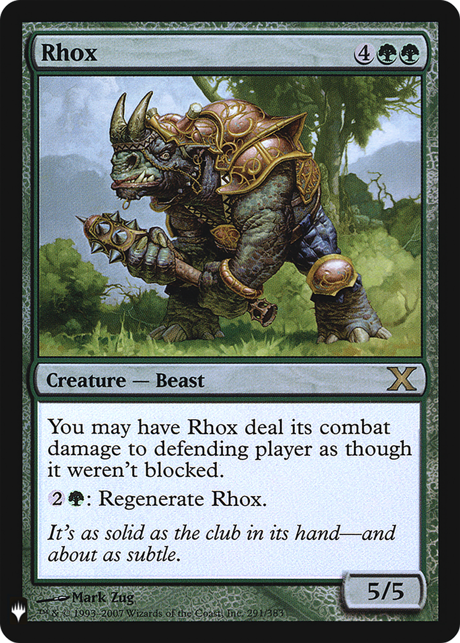 Rhox — The List — Magic: The Gathering