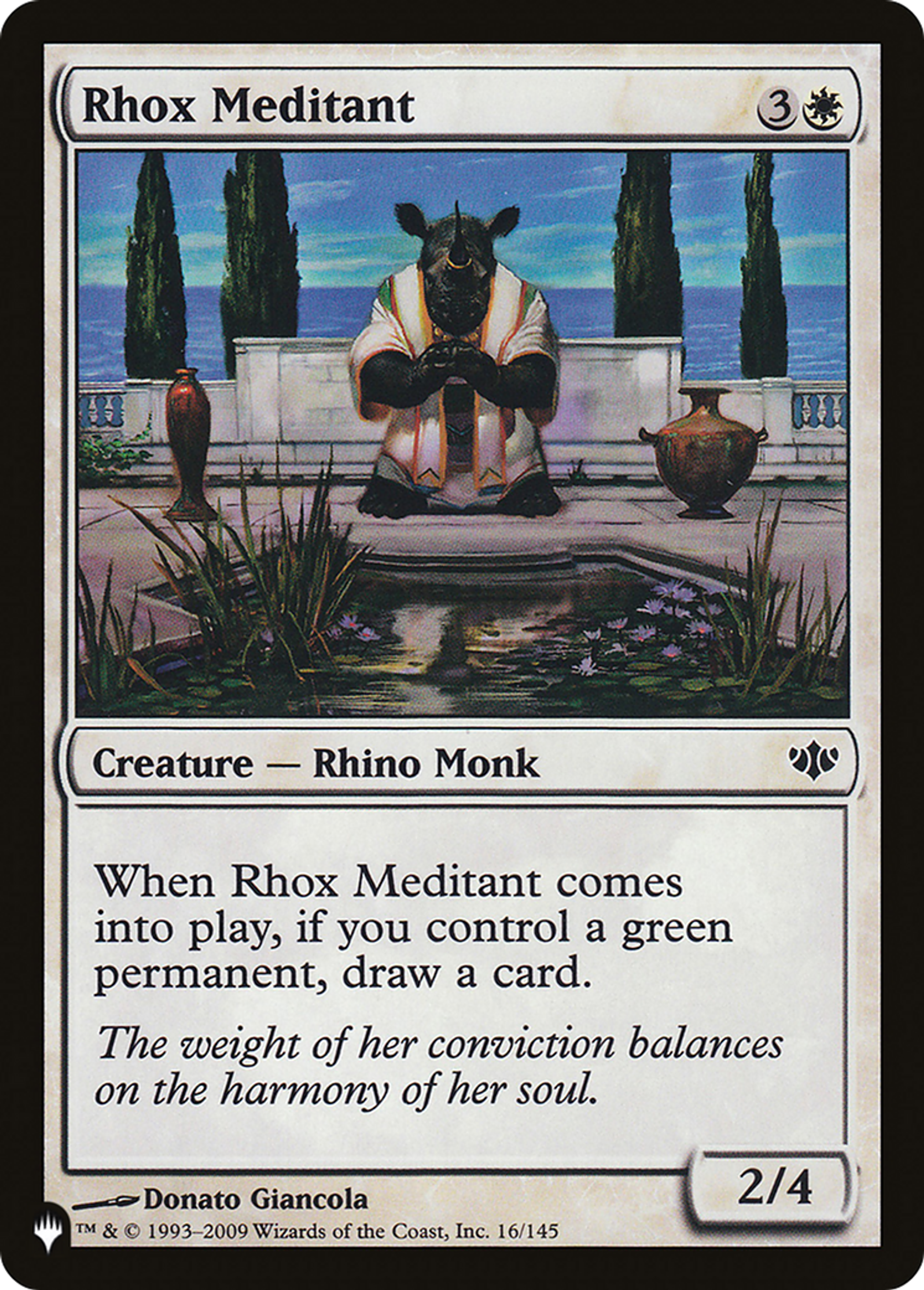 Méditante rhox — The List — Magic: The Gathering