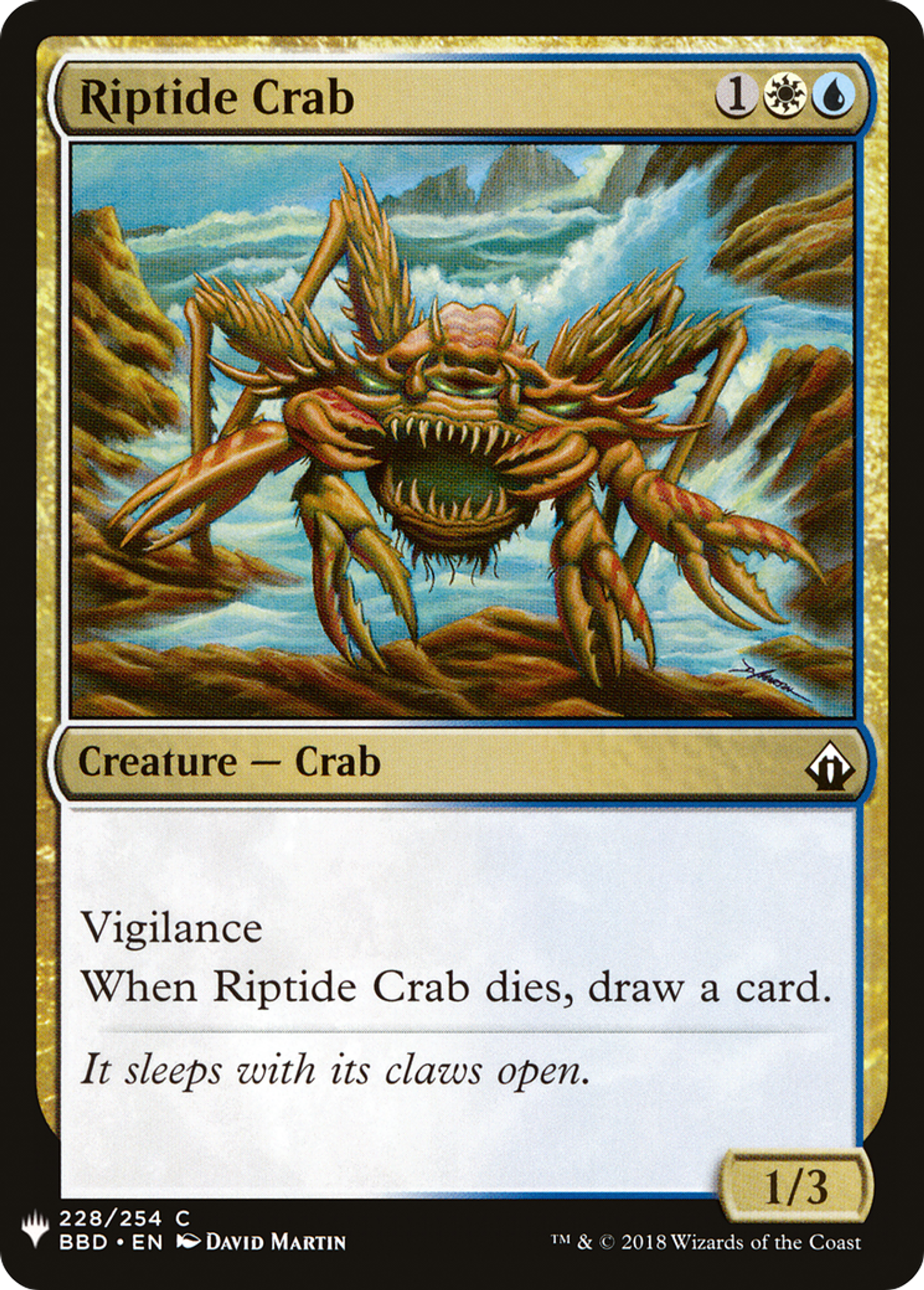 Crabe du reflux — The List — Magic: The Gathering