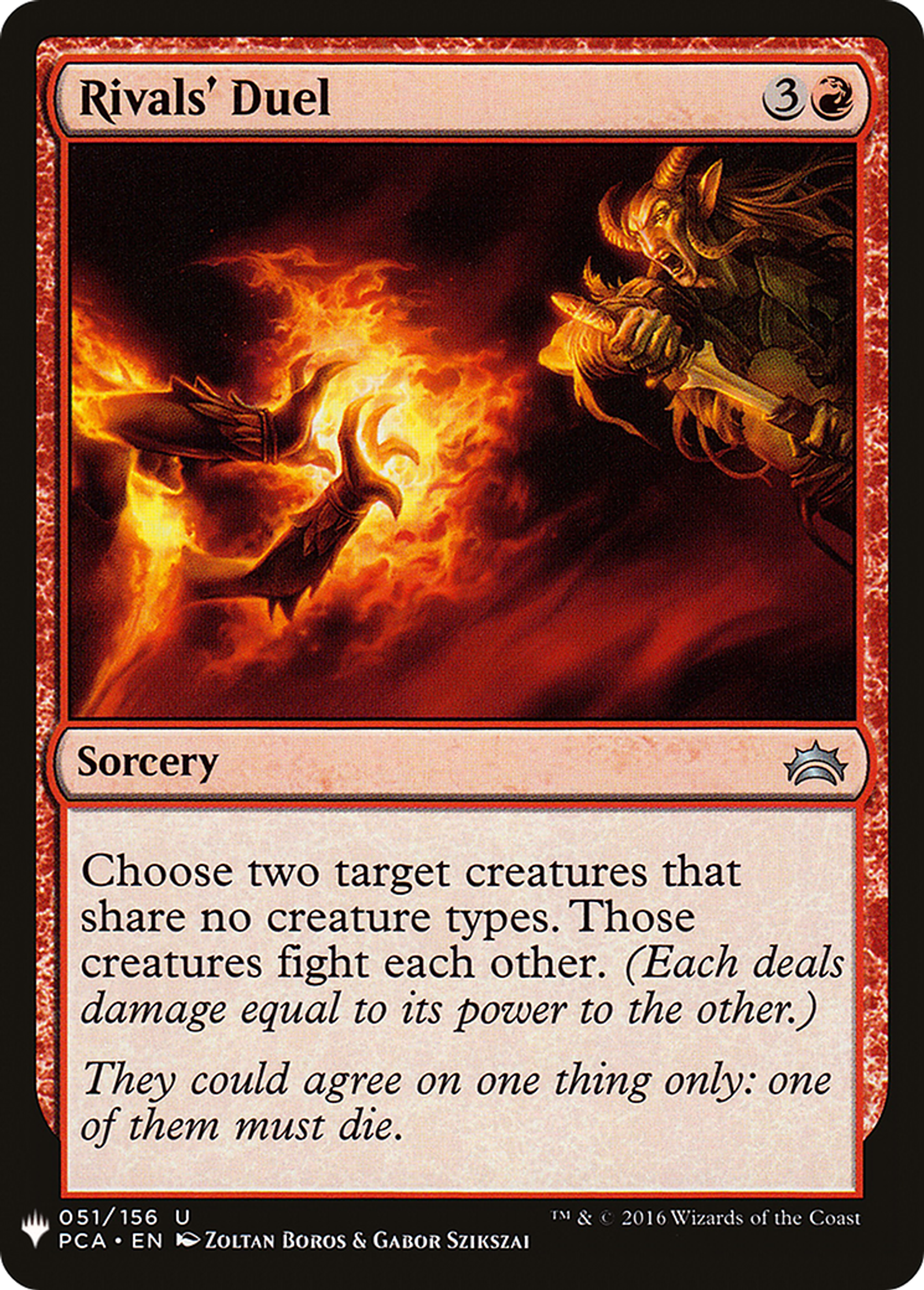 Duel entre rivaux — The List — Magic: The Gathering
