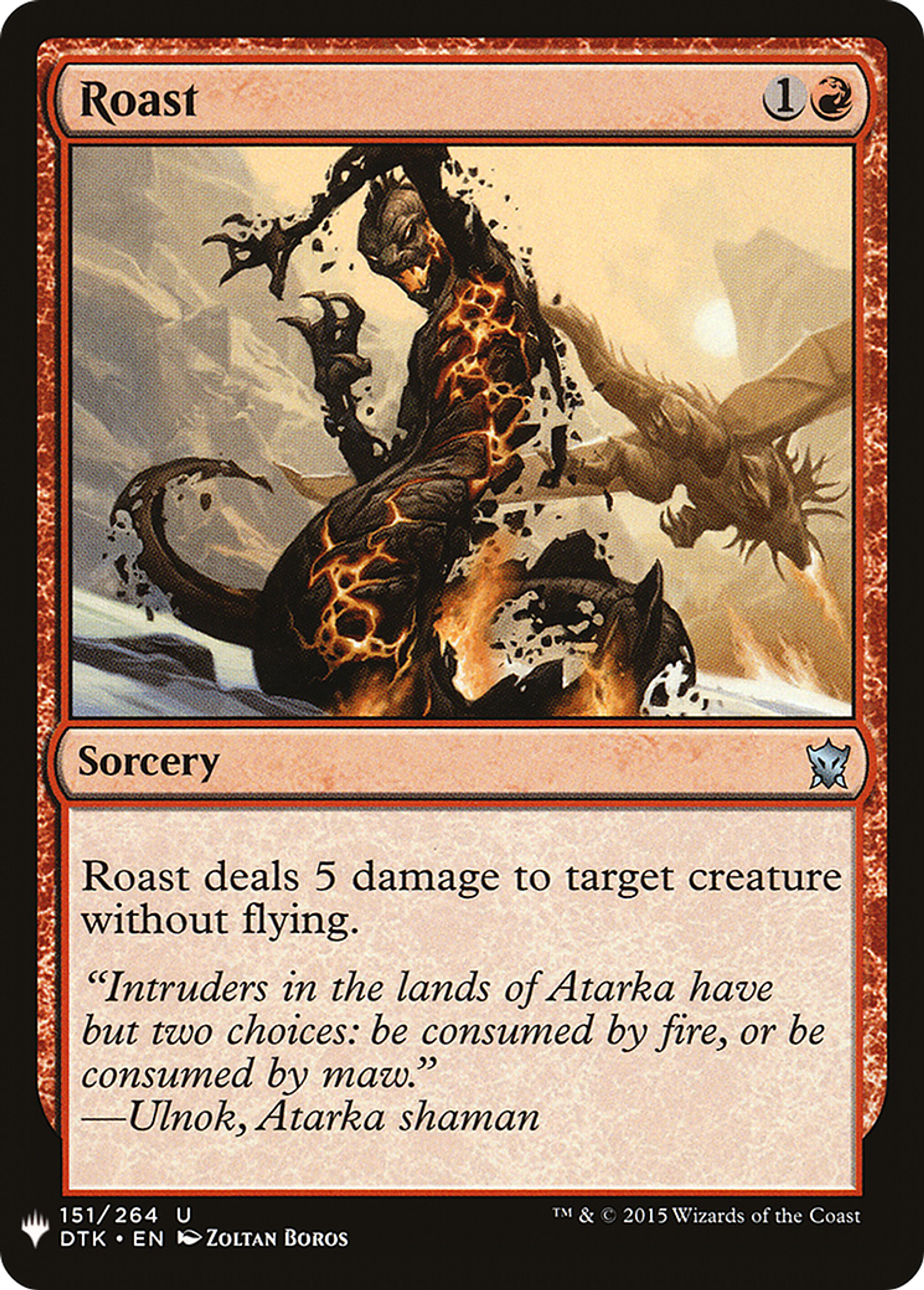 Roast — The List — Magic: The Gathering