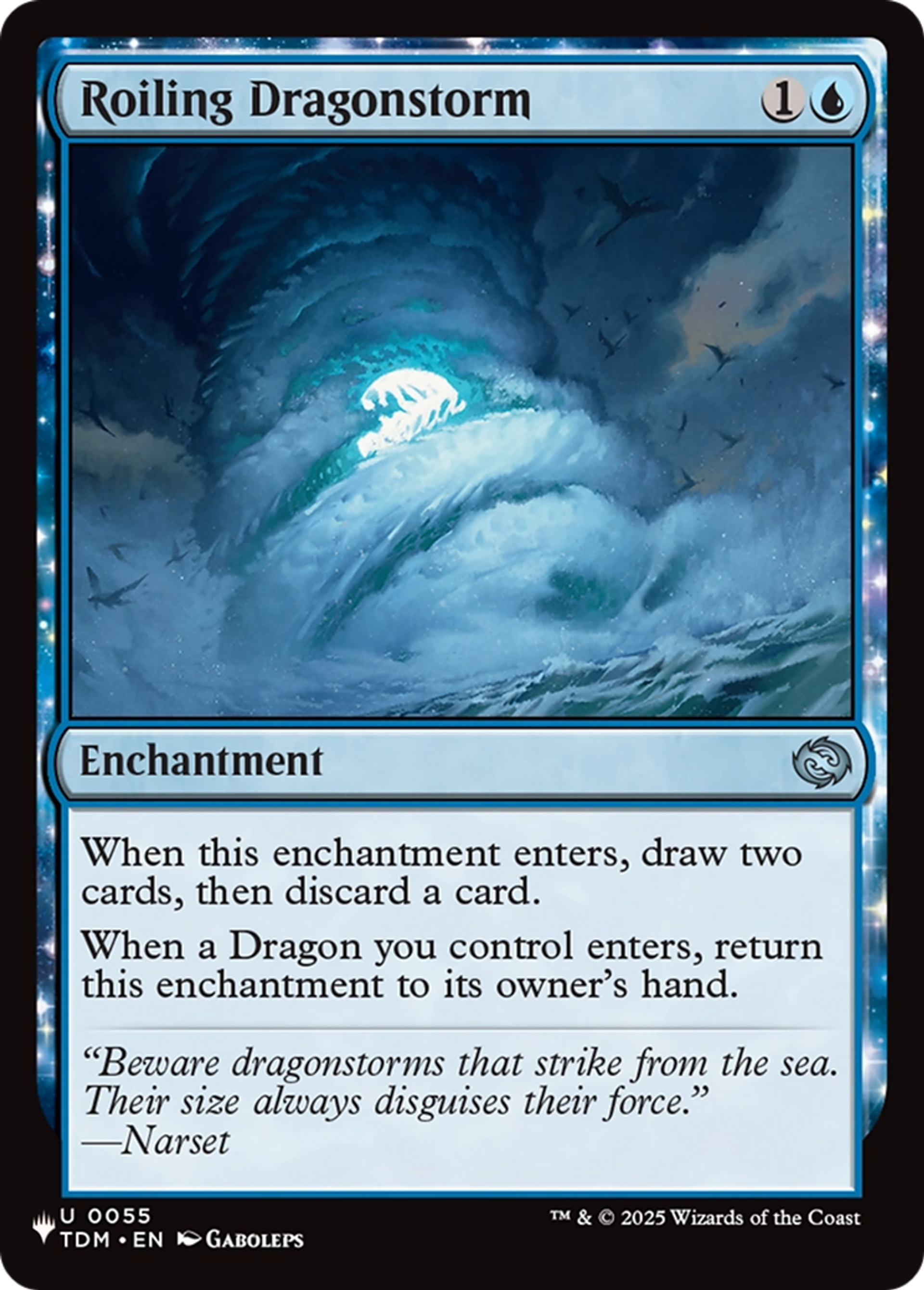 Orage des dragons tourbillonnant — The List — Magic: The Gathering