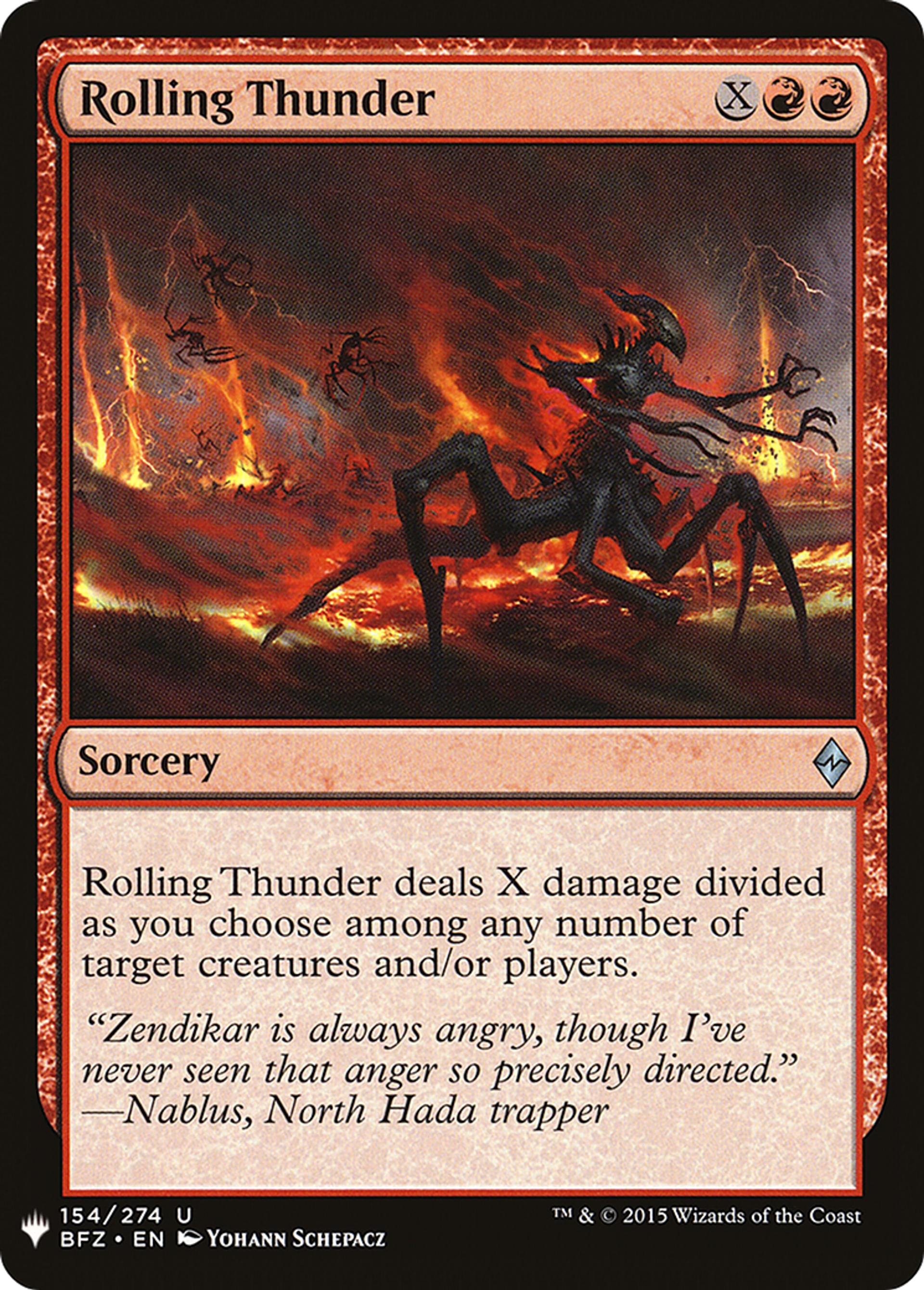 Roulement de tonnerre — The List — Magic: The Gathering