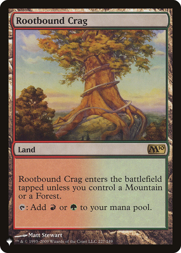 Rootbound Crag — The List — Magic: The Gathering