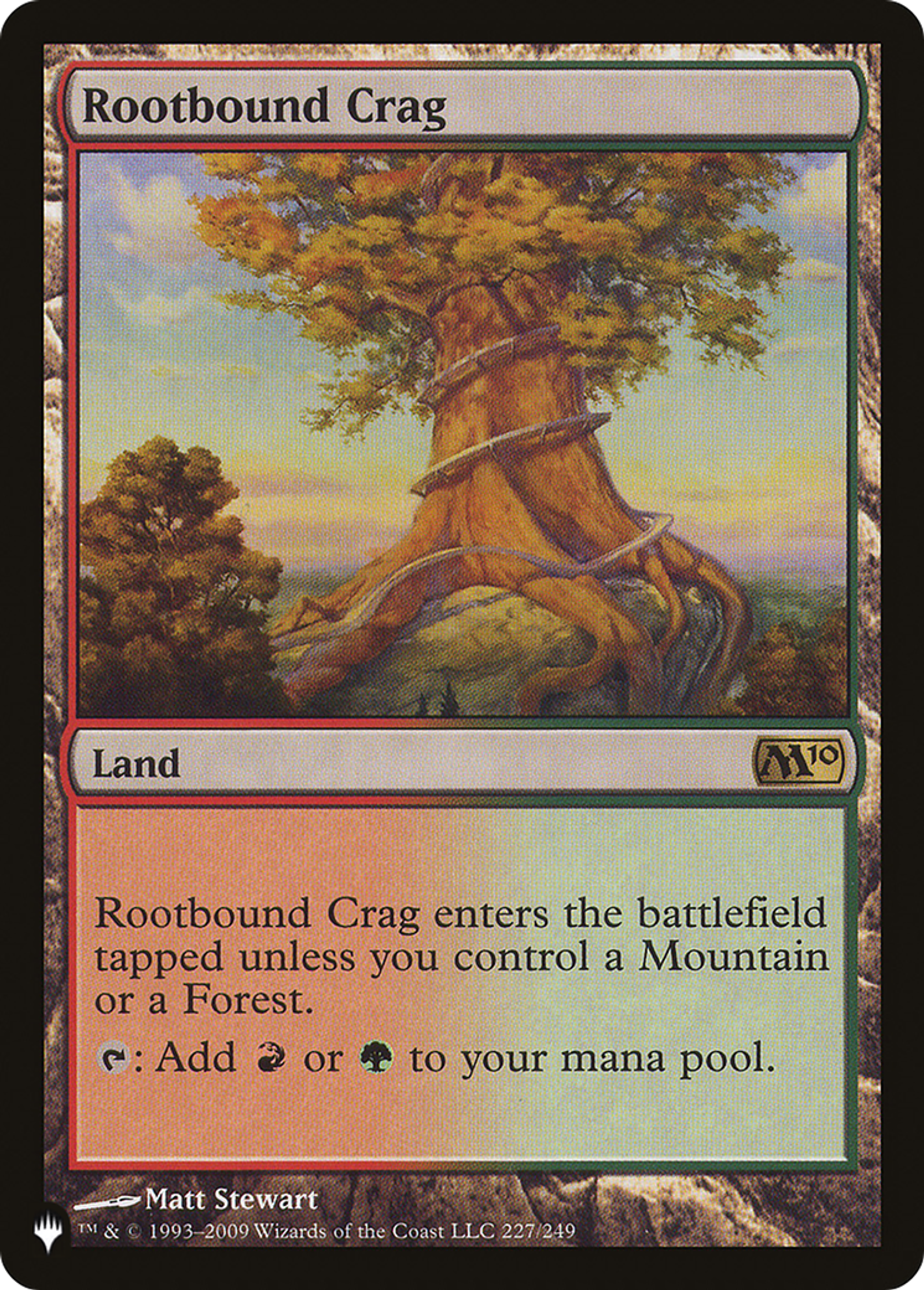Rootbound Crag — The List — Magic: The Gathering