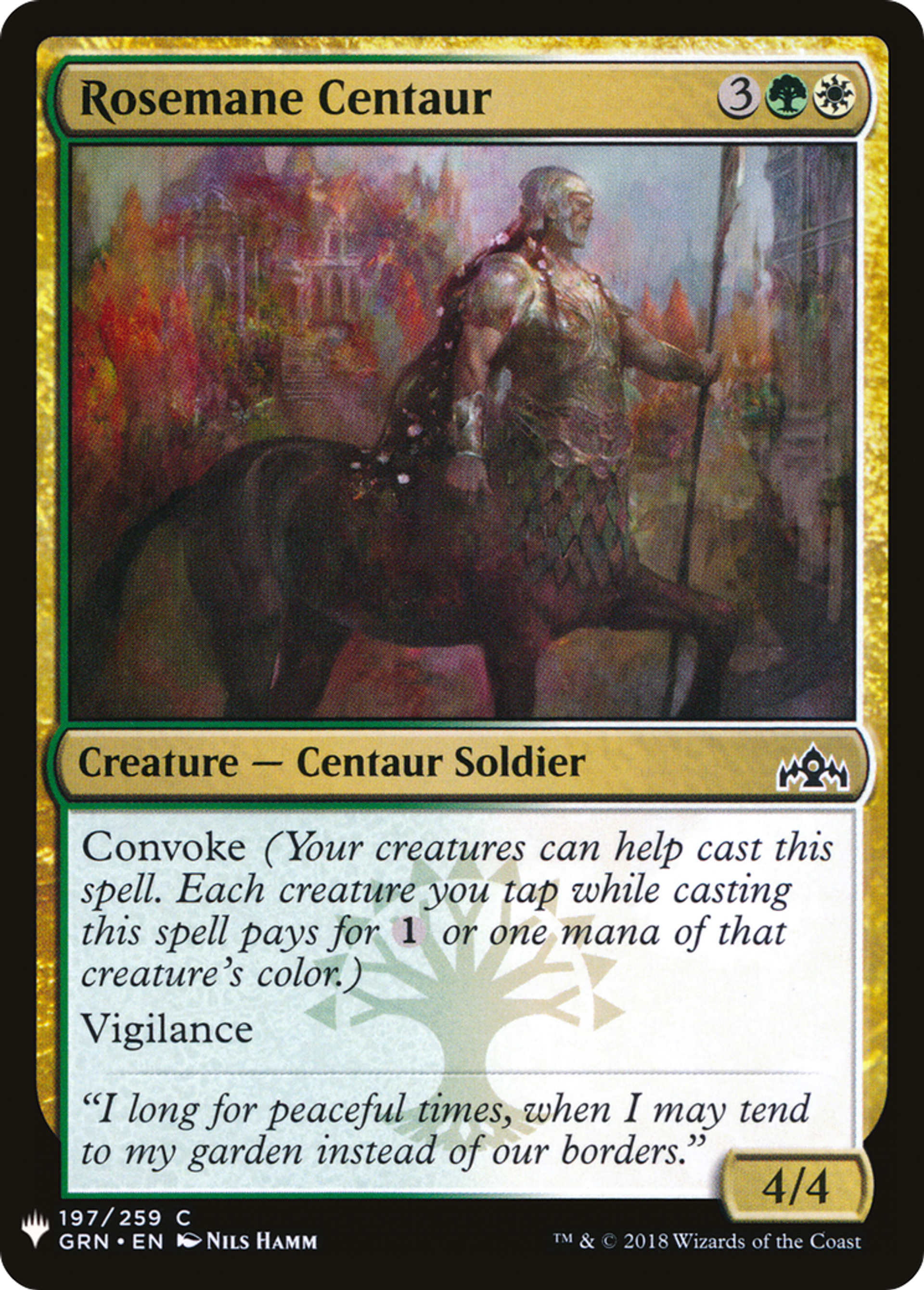 Rosemane Centaur — The List — Magic: The Gathering