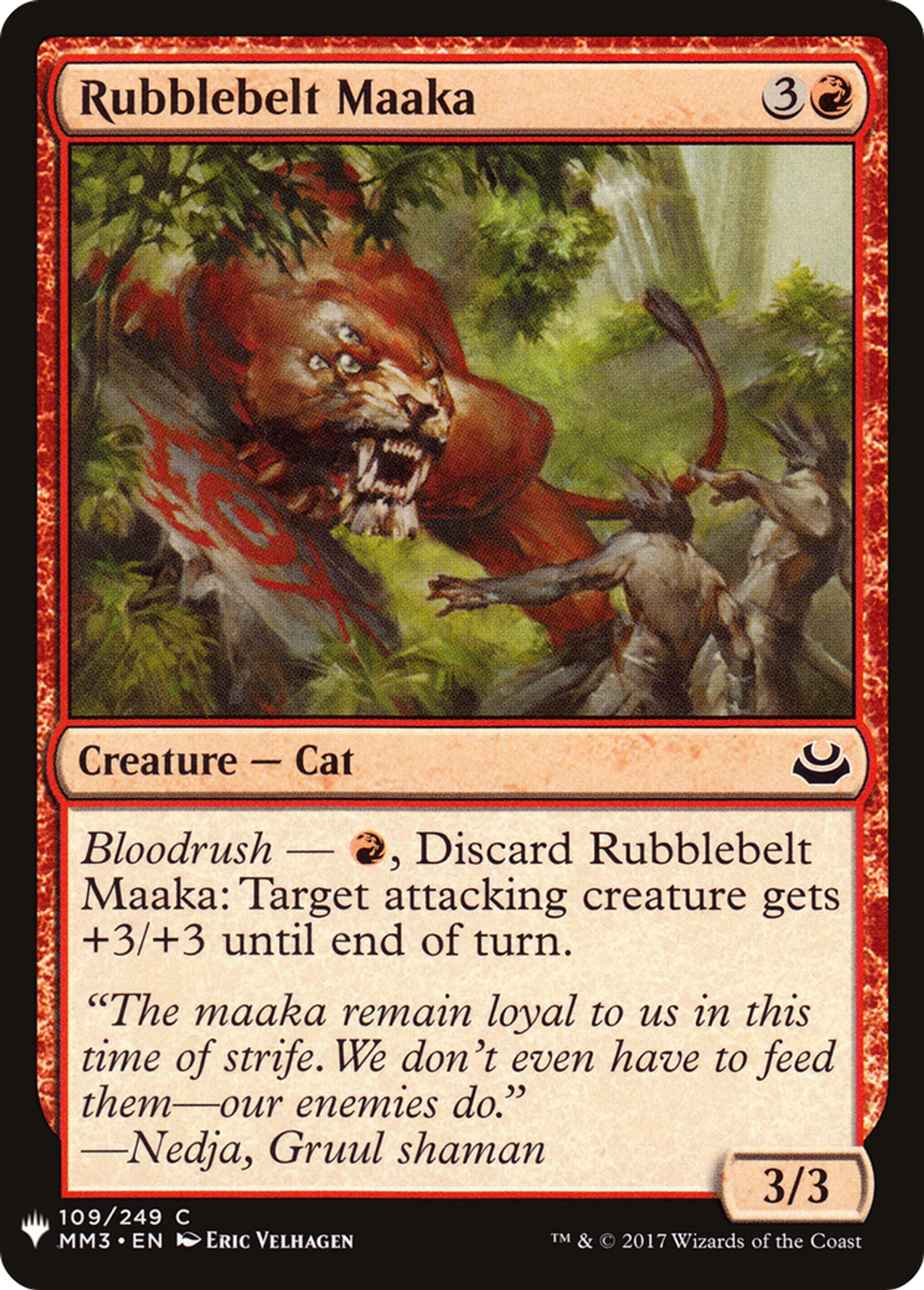 Rubblebelt Maaka — The List — Magic: The Gathering