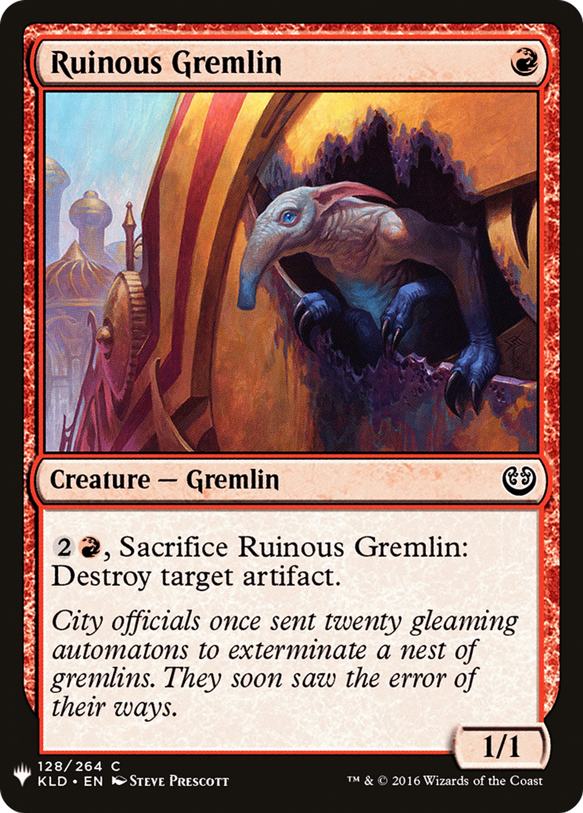 Gremlin ruineux — The List — Magic: The Gathering