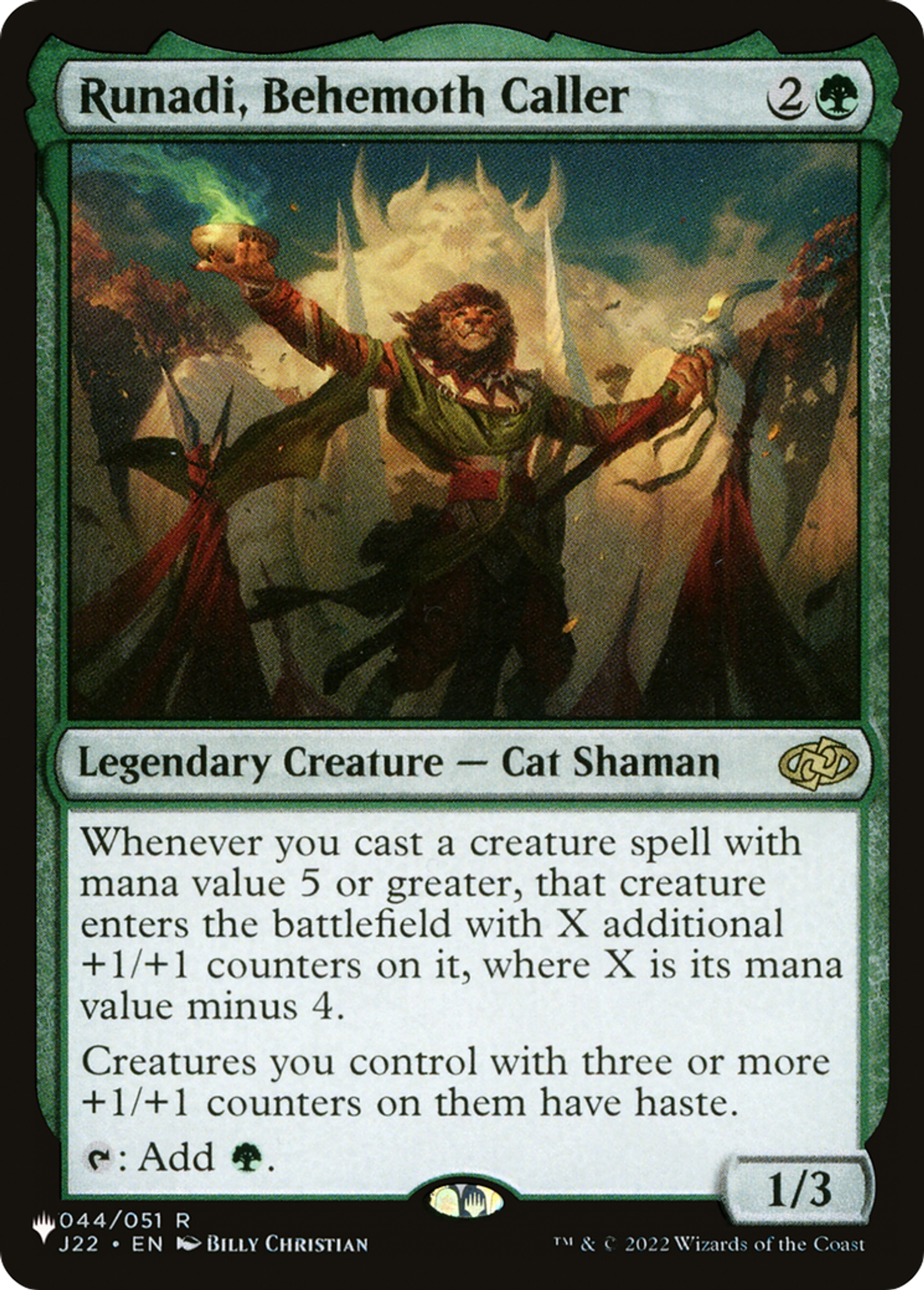 Runadi, Behemoth Caller — The List — Magic: The Gathering