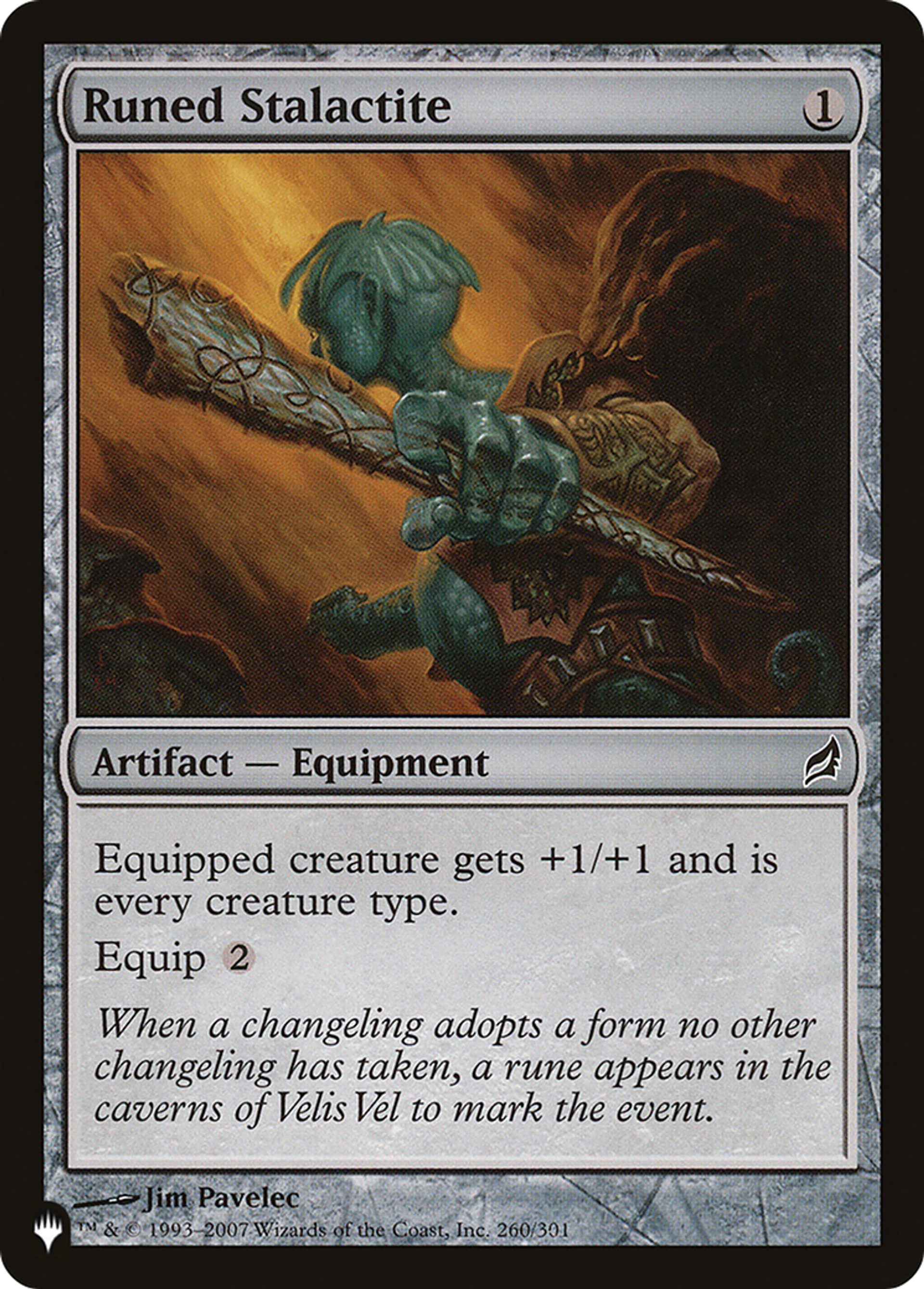 Runed Stalactite — The List — Magic: The Gathering