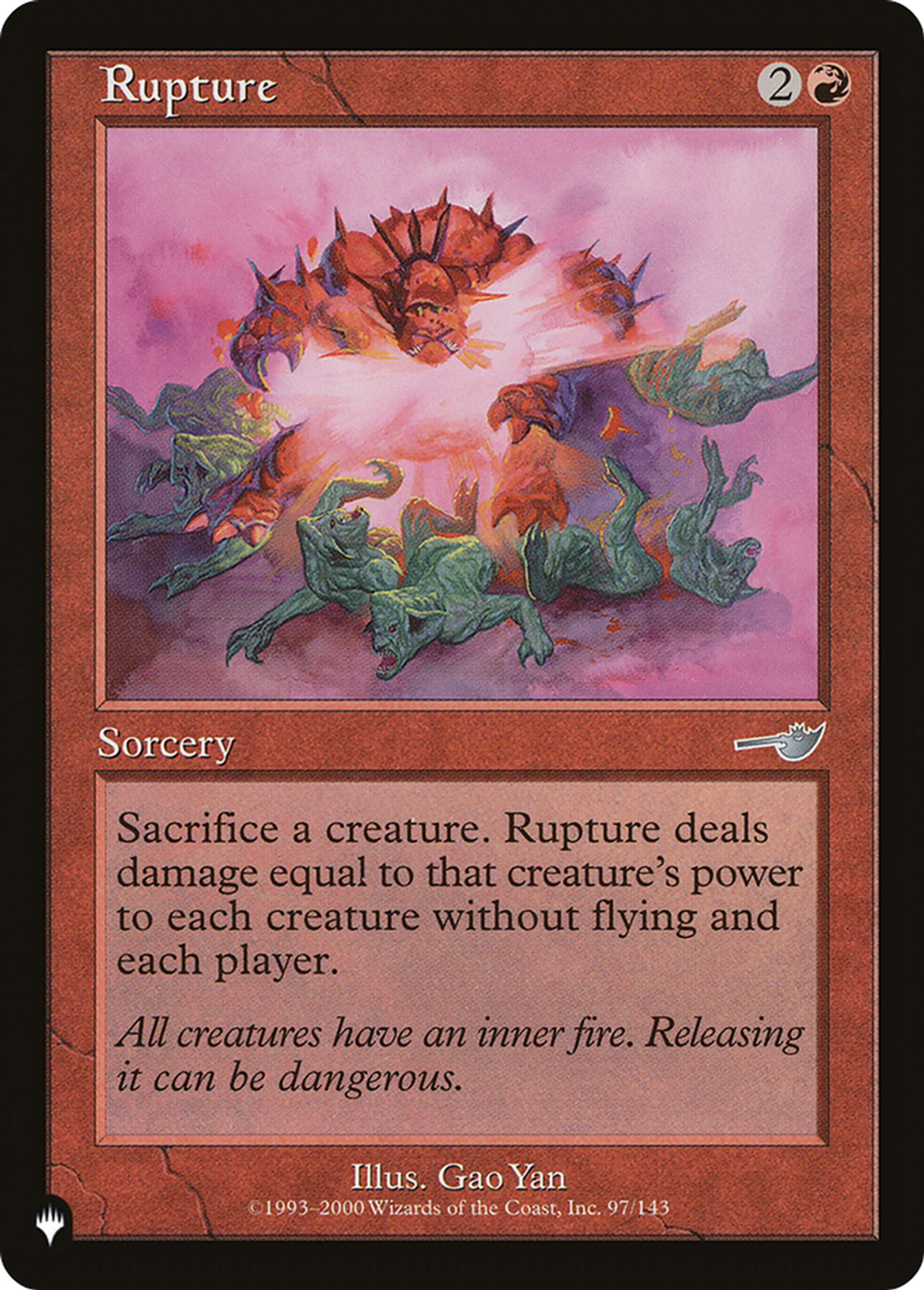 Rupture — The List — Magic: The Gathering