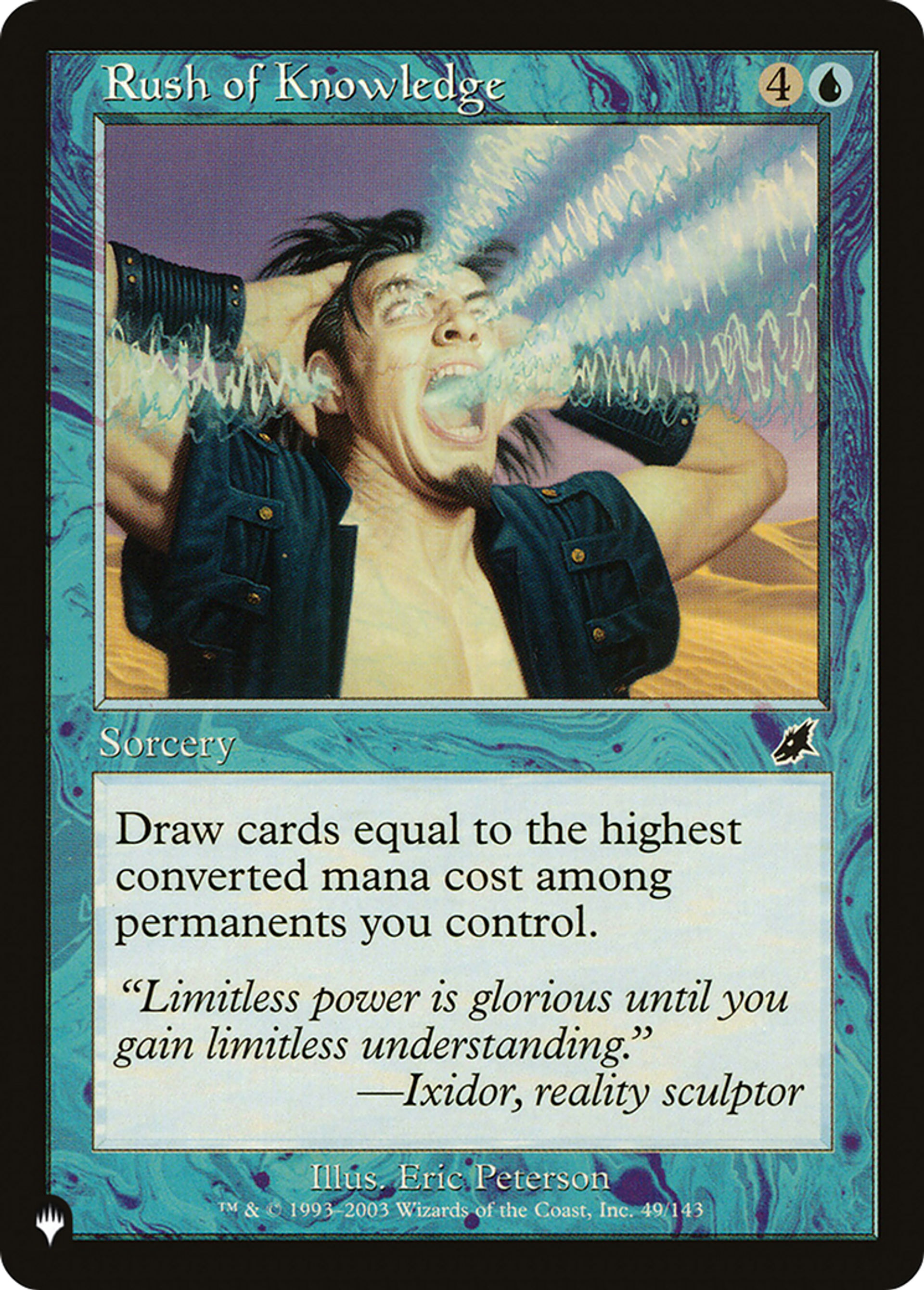 Déferlante de connaissance — The List — Magic: The Gathering