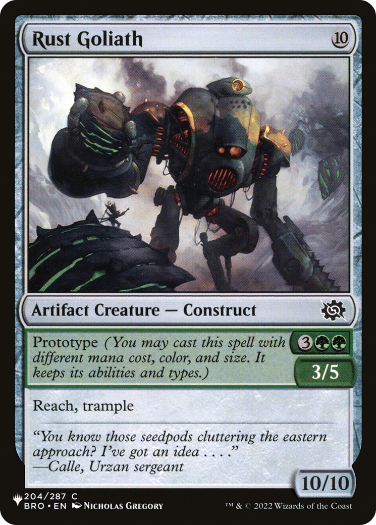 Rust Goliath — The List — Magic: The Gathering