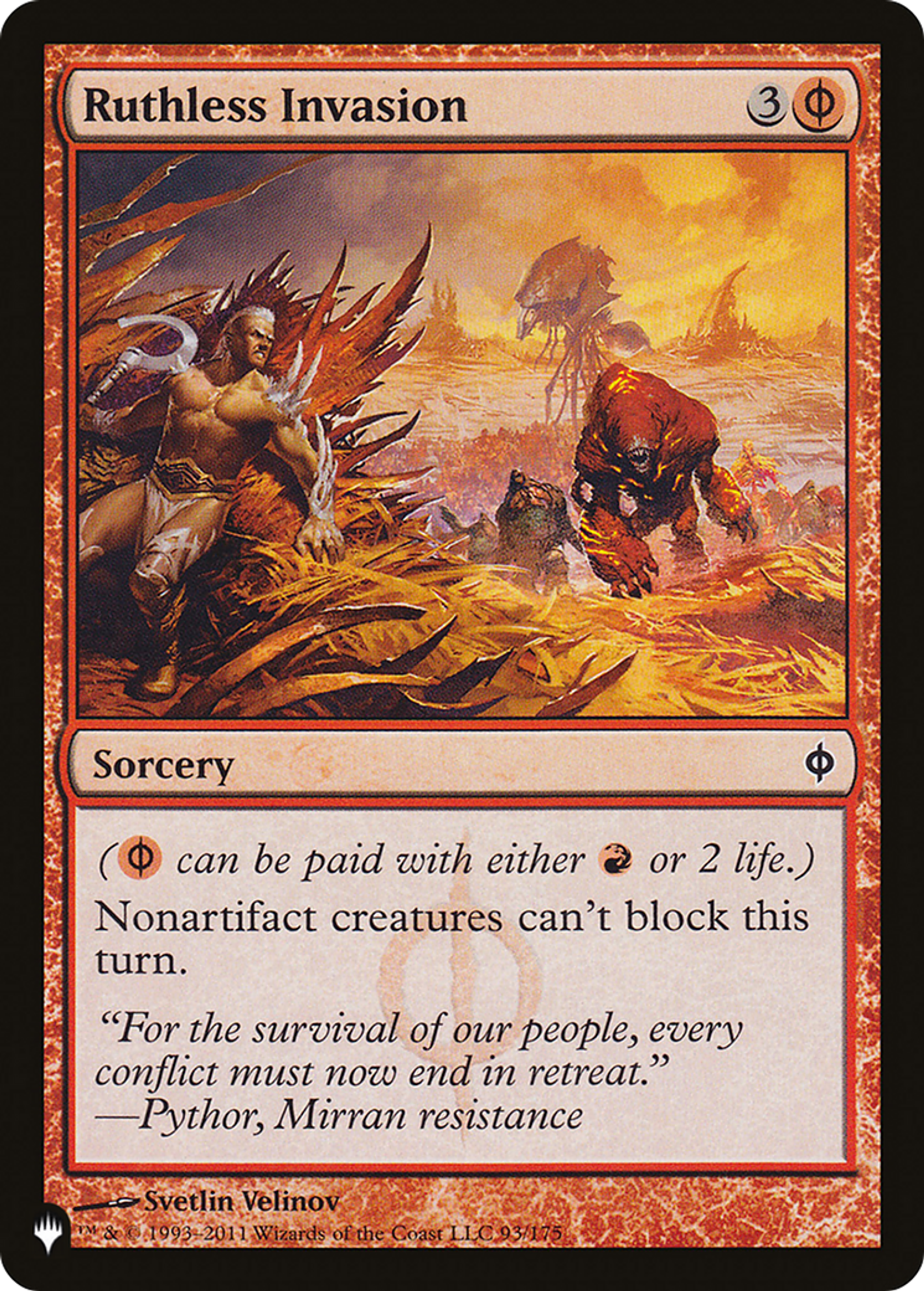Ruthless Invasion — The List — Magic: The Gathering