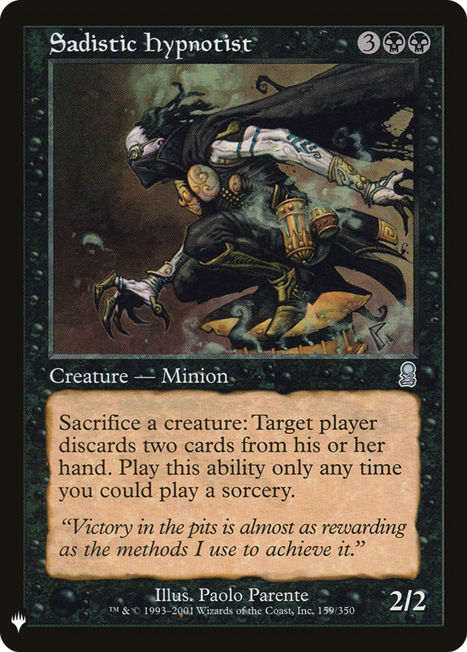 Sadistic Hypnotist — The List — Magic: The Gathering