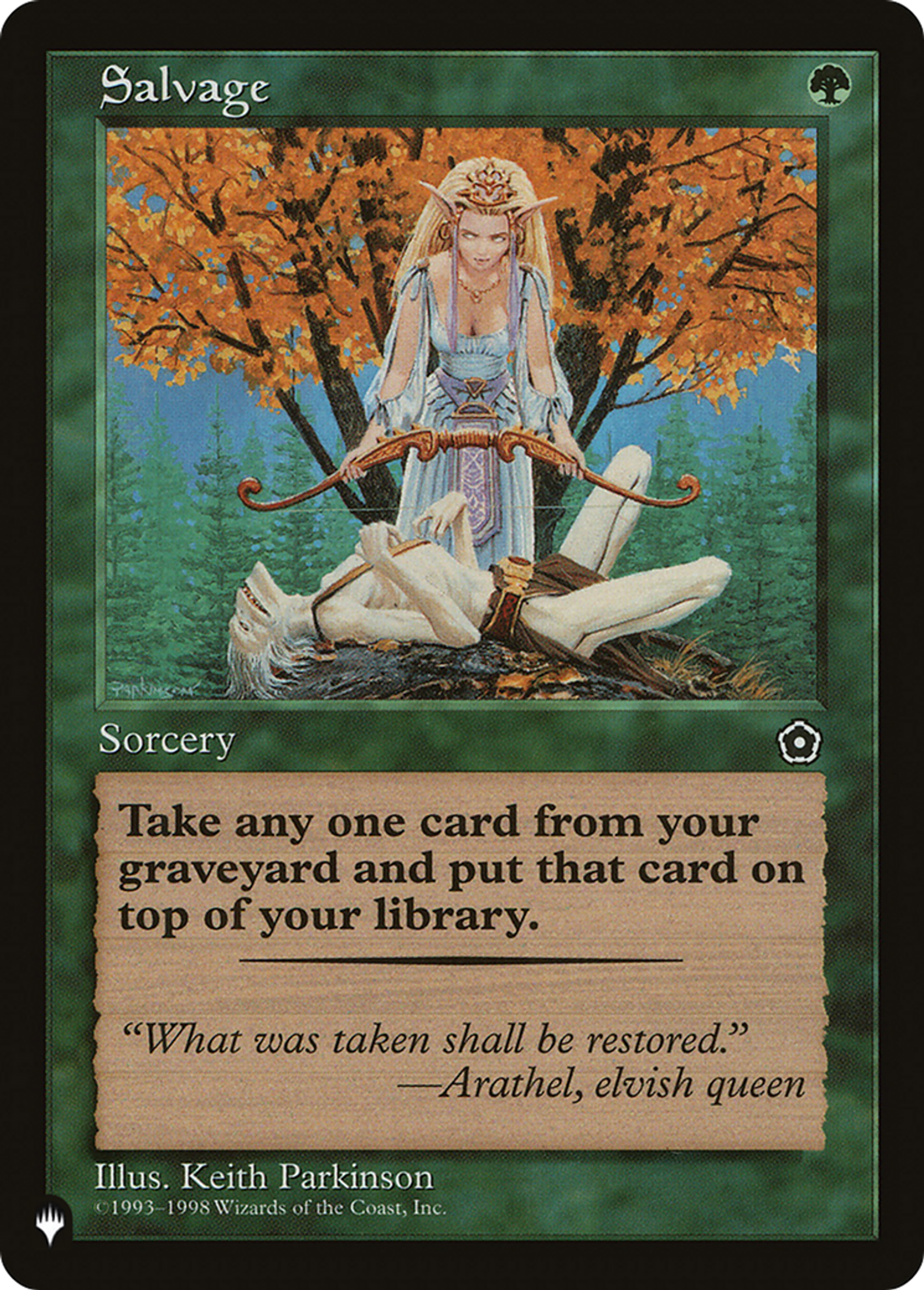 Salvage — The List — Magic: The Gathering