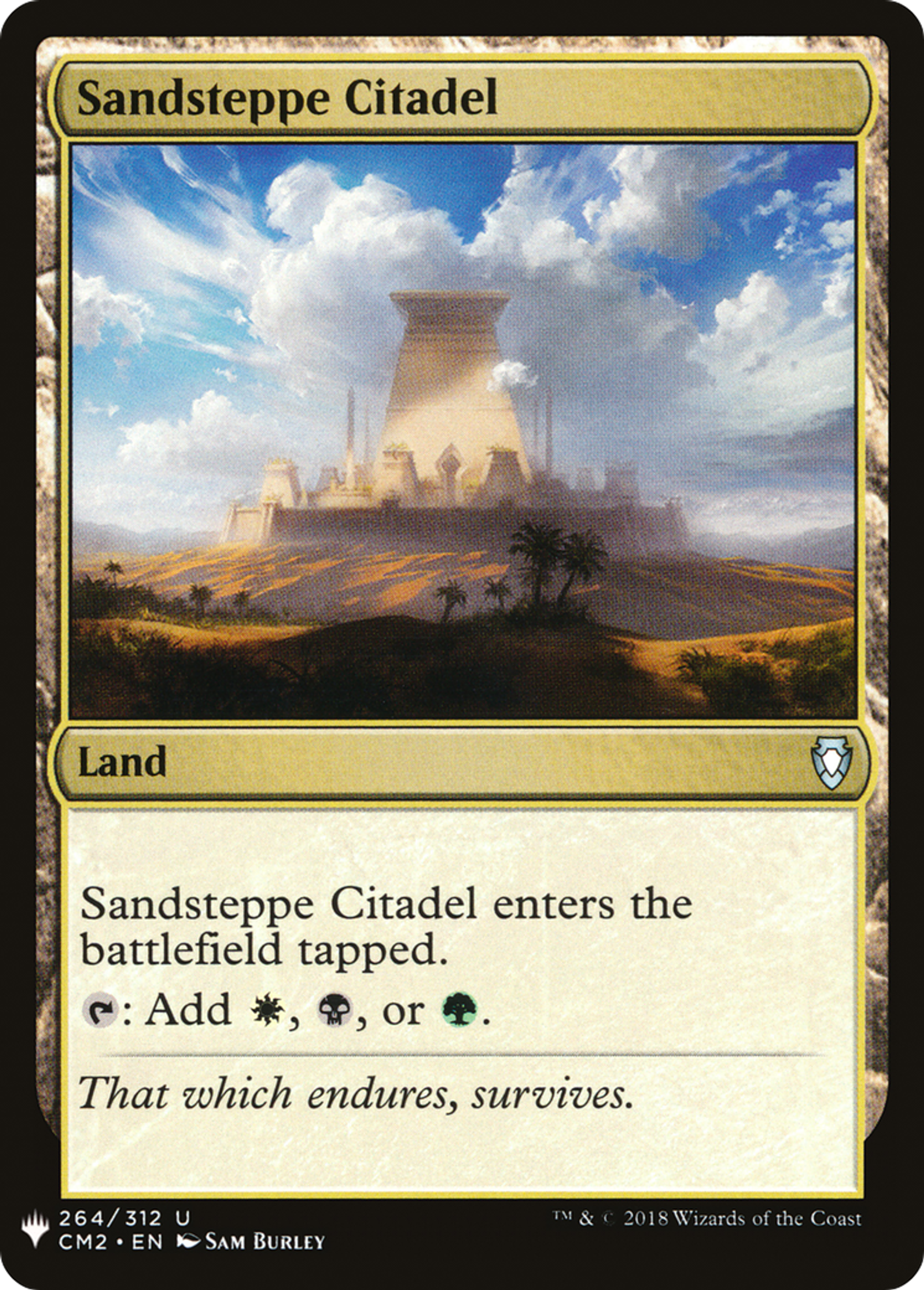 Sandsteppe Citadel — The List — Magic: The Gathering
