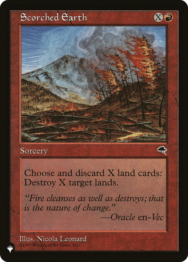 Terre brûlée — The List — Magic: The Gathering