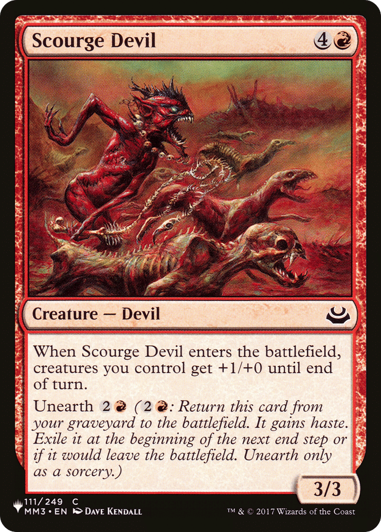 Scourge Devil — The List — Magic: The Gathering