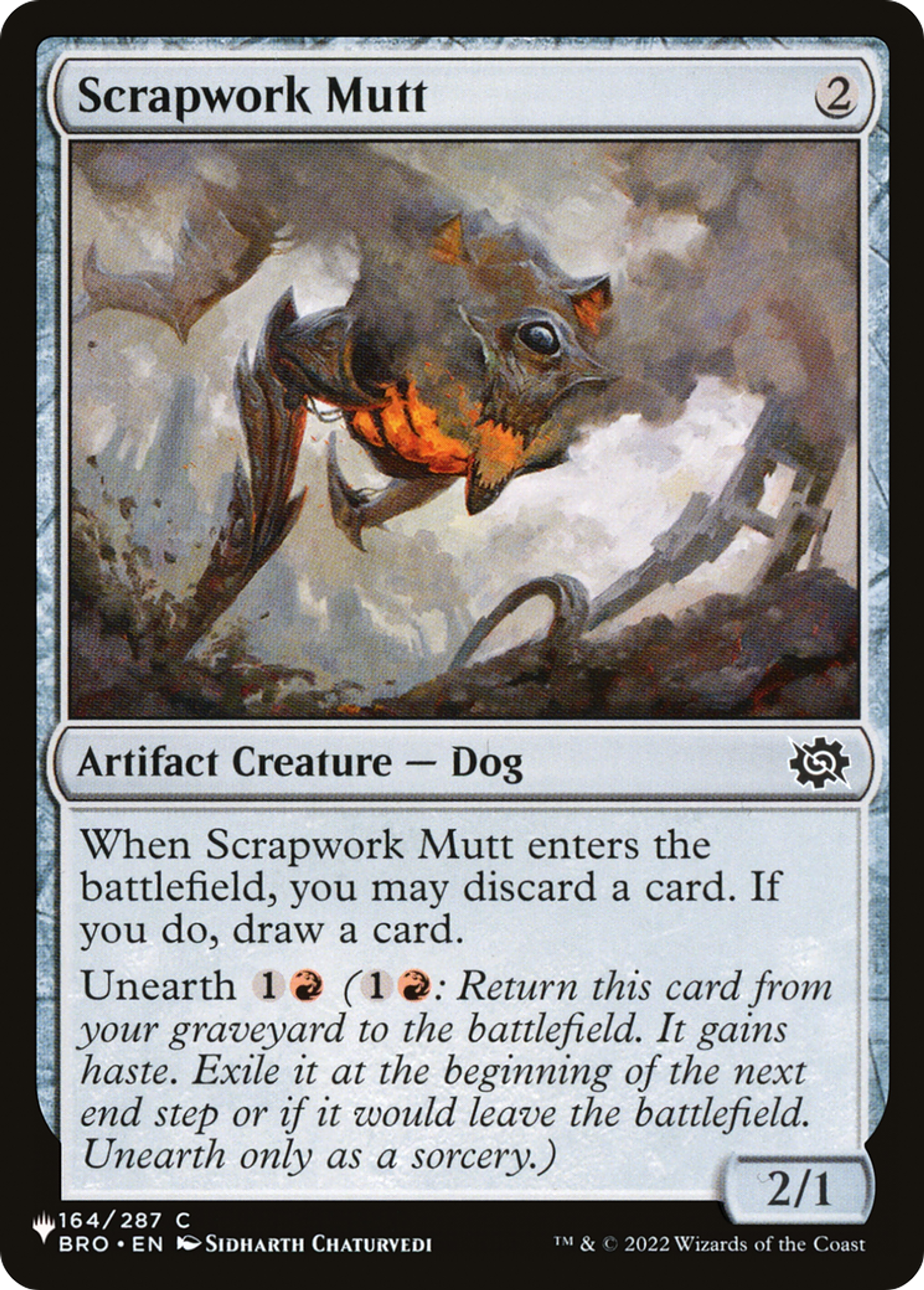 Cabot de ferraille — The List — Magic: The Gathering