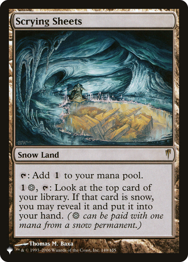 Scrying Sheets — The List — Magic: The Gathering