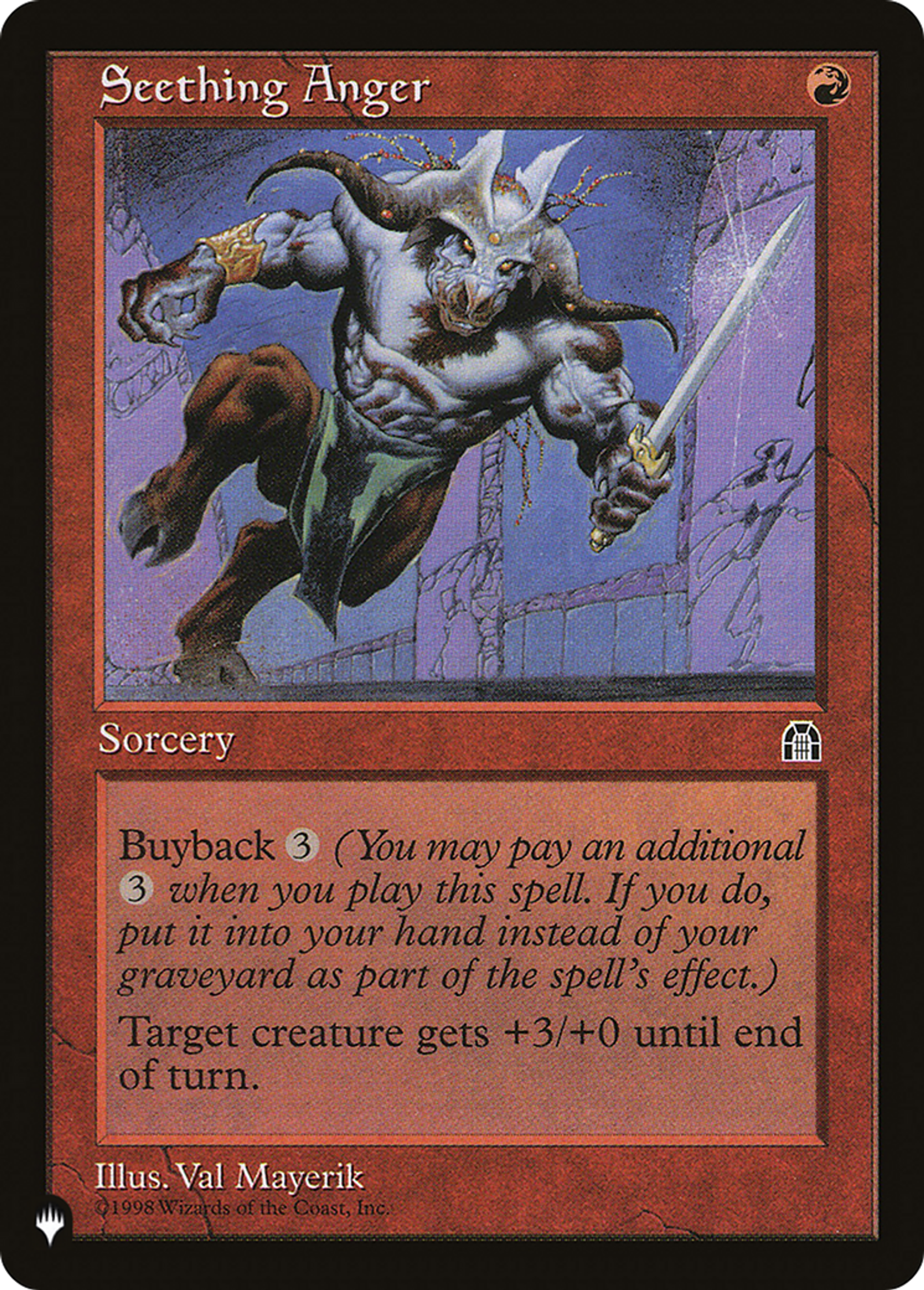 Seething Anger — The List — Magic: The Gathering