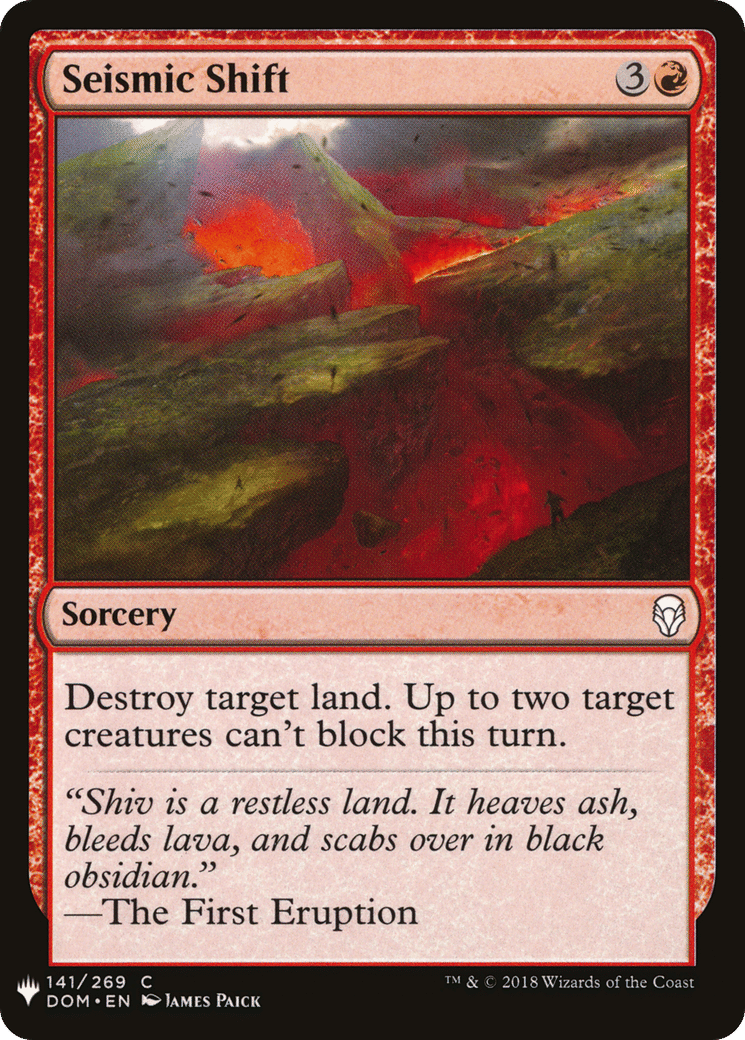 Seismic Shift — The List — Magic: The Gathering