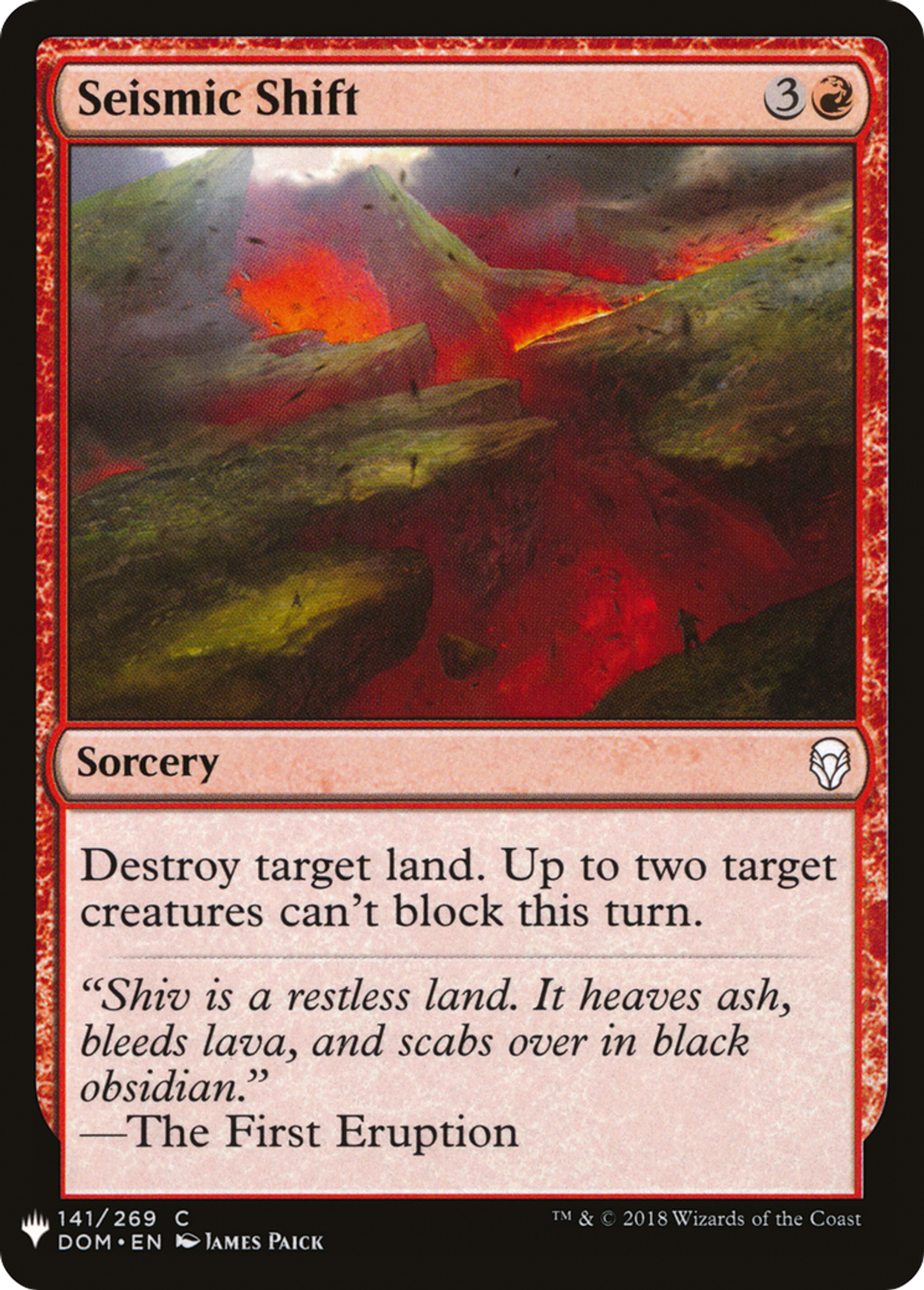 Seismic Shift — The List — Magic: The Gathering