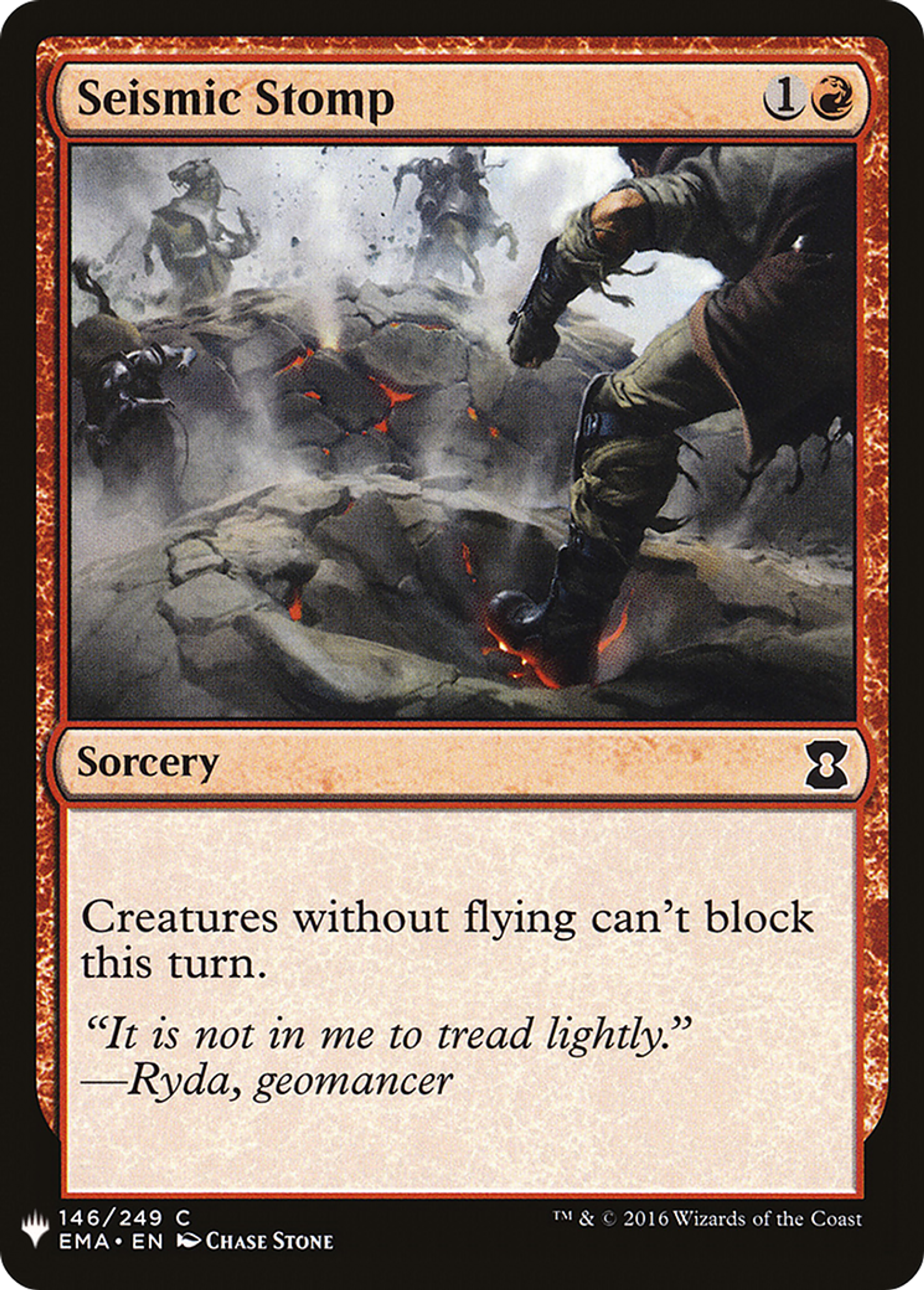 Seismic Stomp — The List — Magic: The Gathering