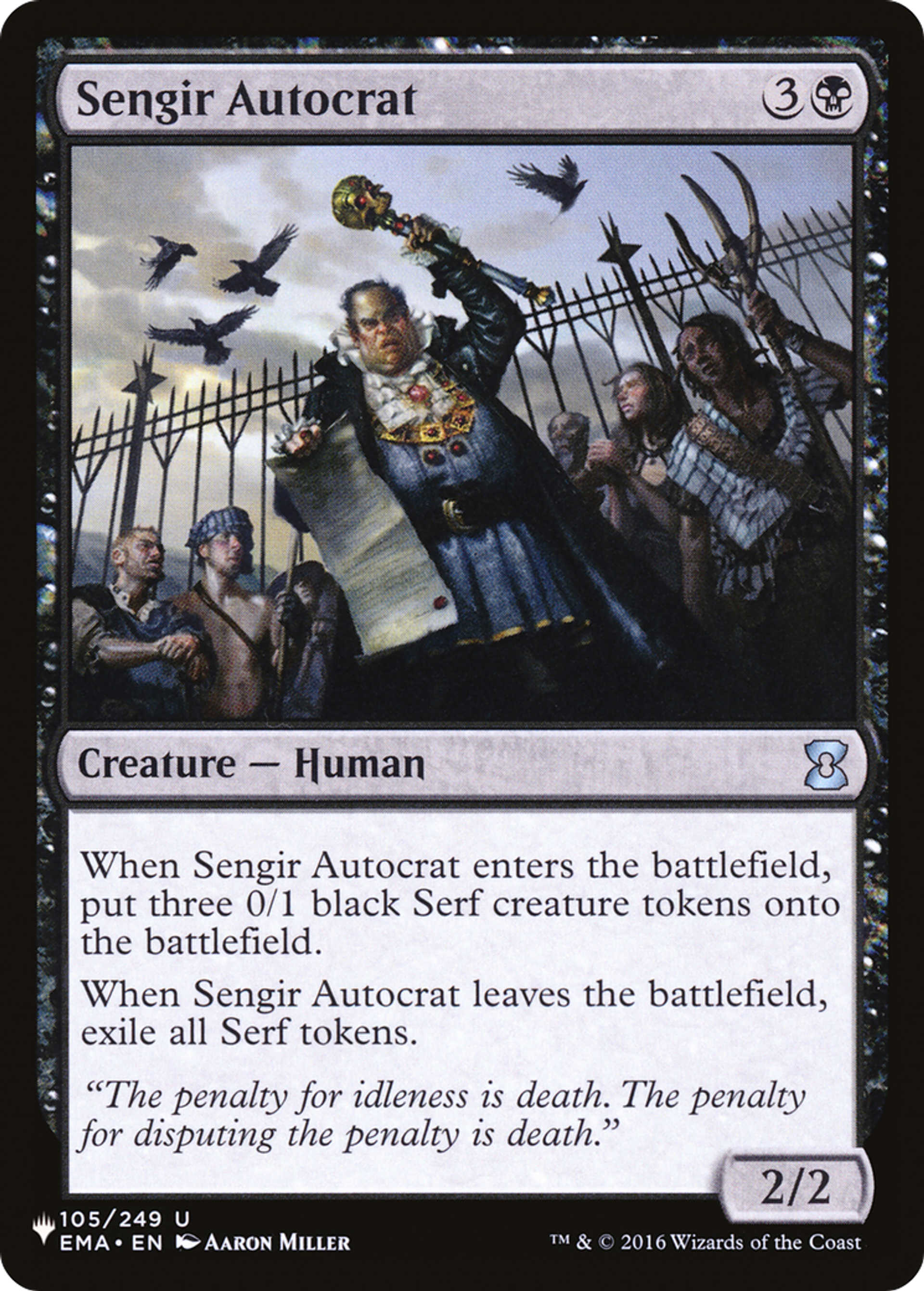 Sengir Autocrat — The List — Magic: The Gathering