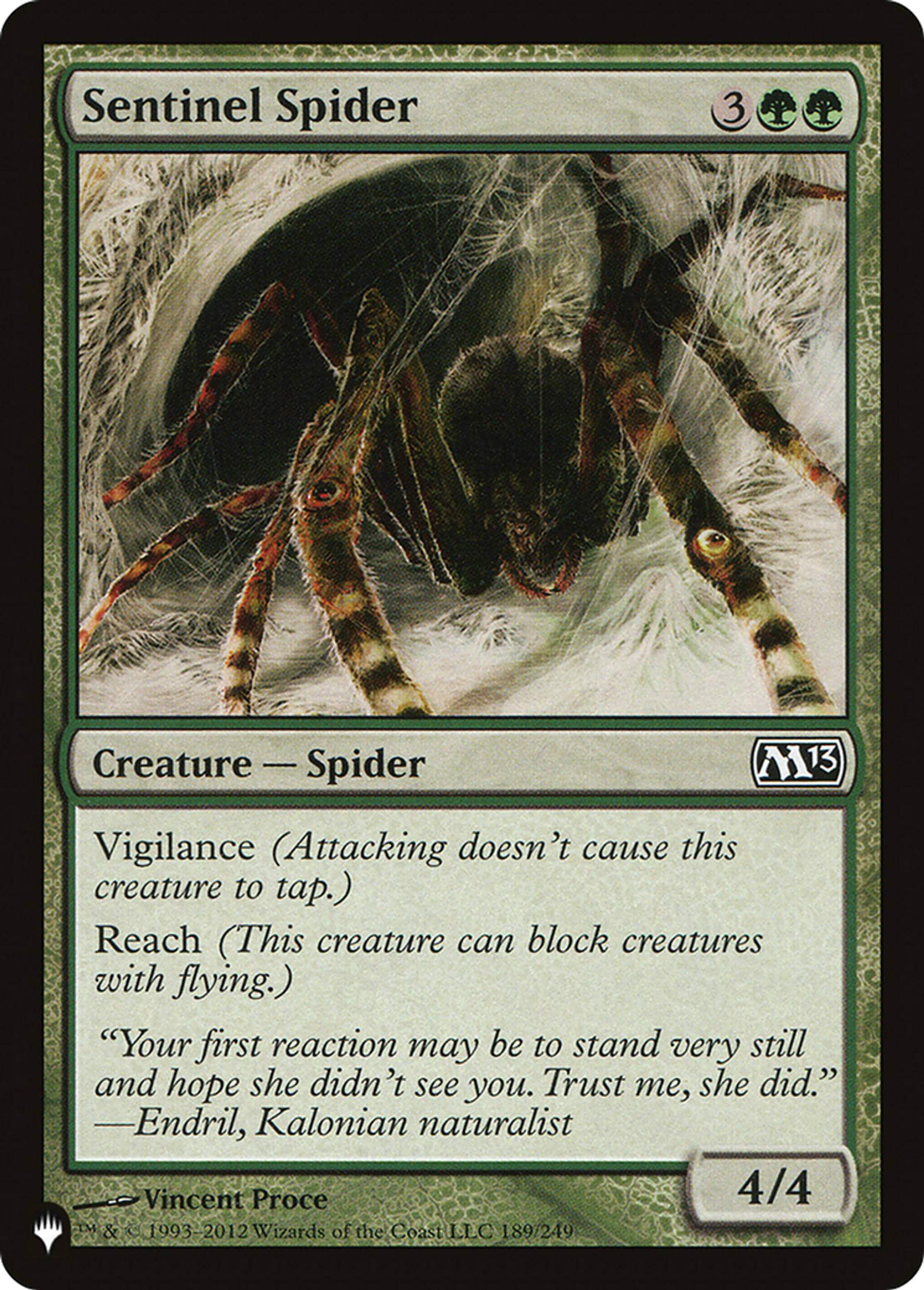 Araignée sentinelle — The List — Magic: The Gathering