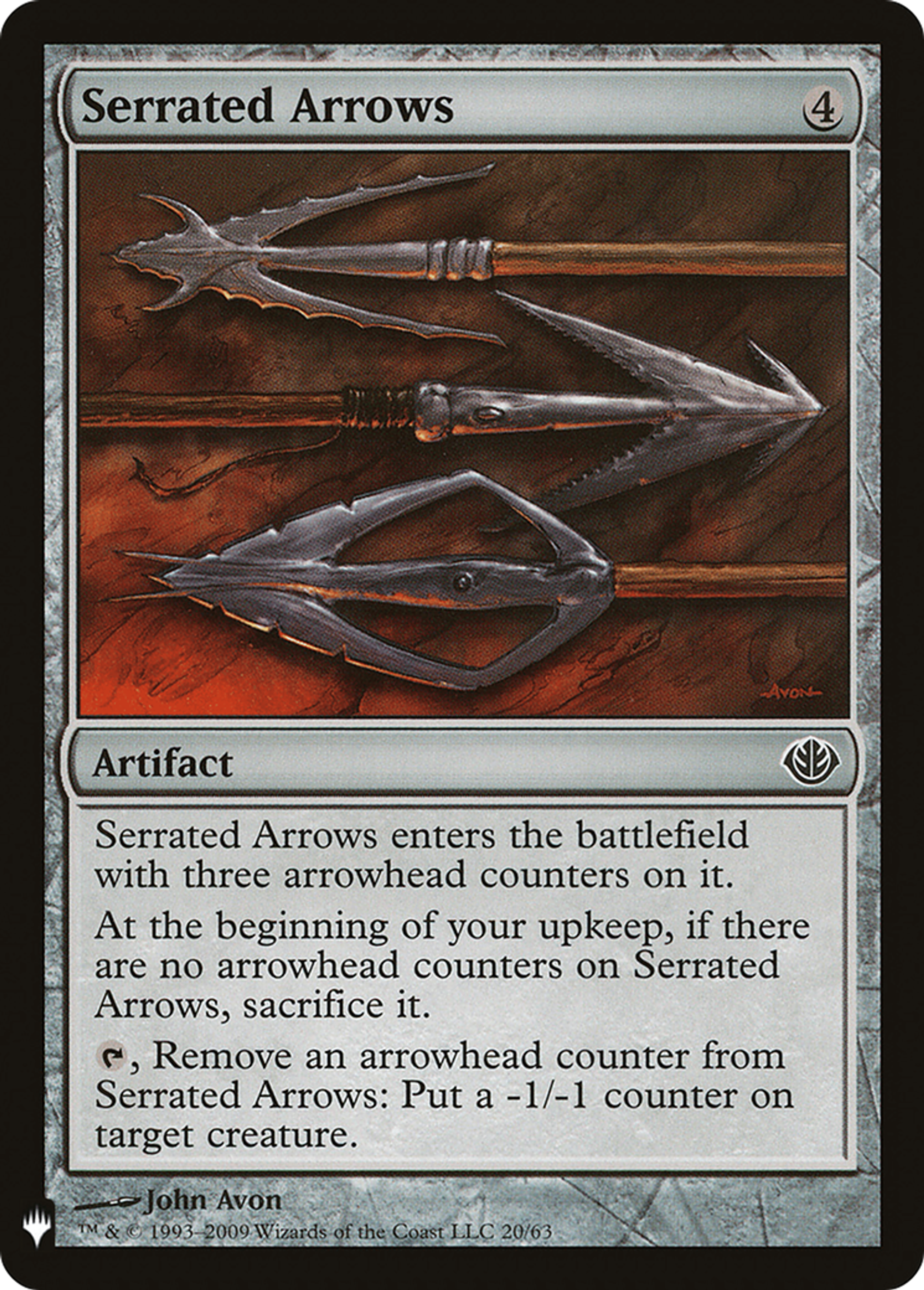 Serrated Arrows — The List — Magic: The Gathering