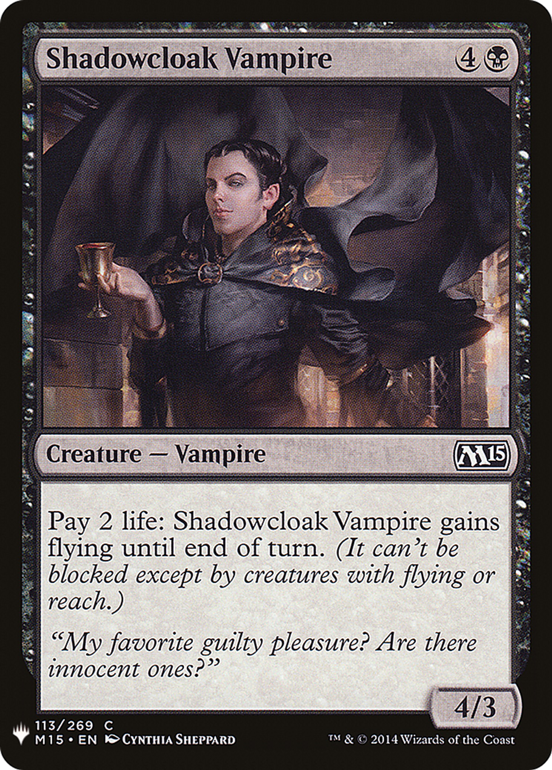 Vampire ombrecape — The List — Magic: The Gathering