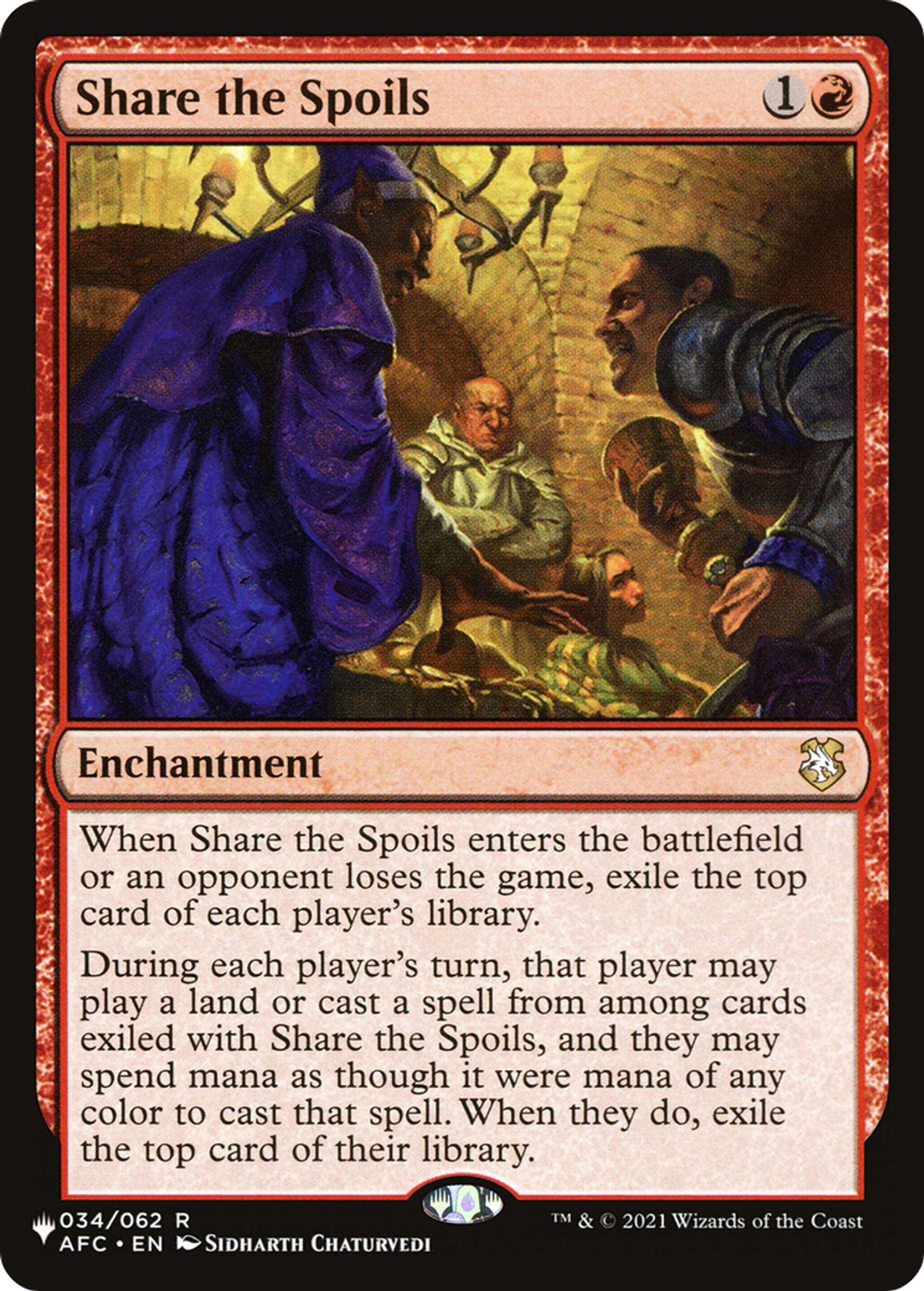 Partage du butin — The List — Magic: The Gathering